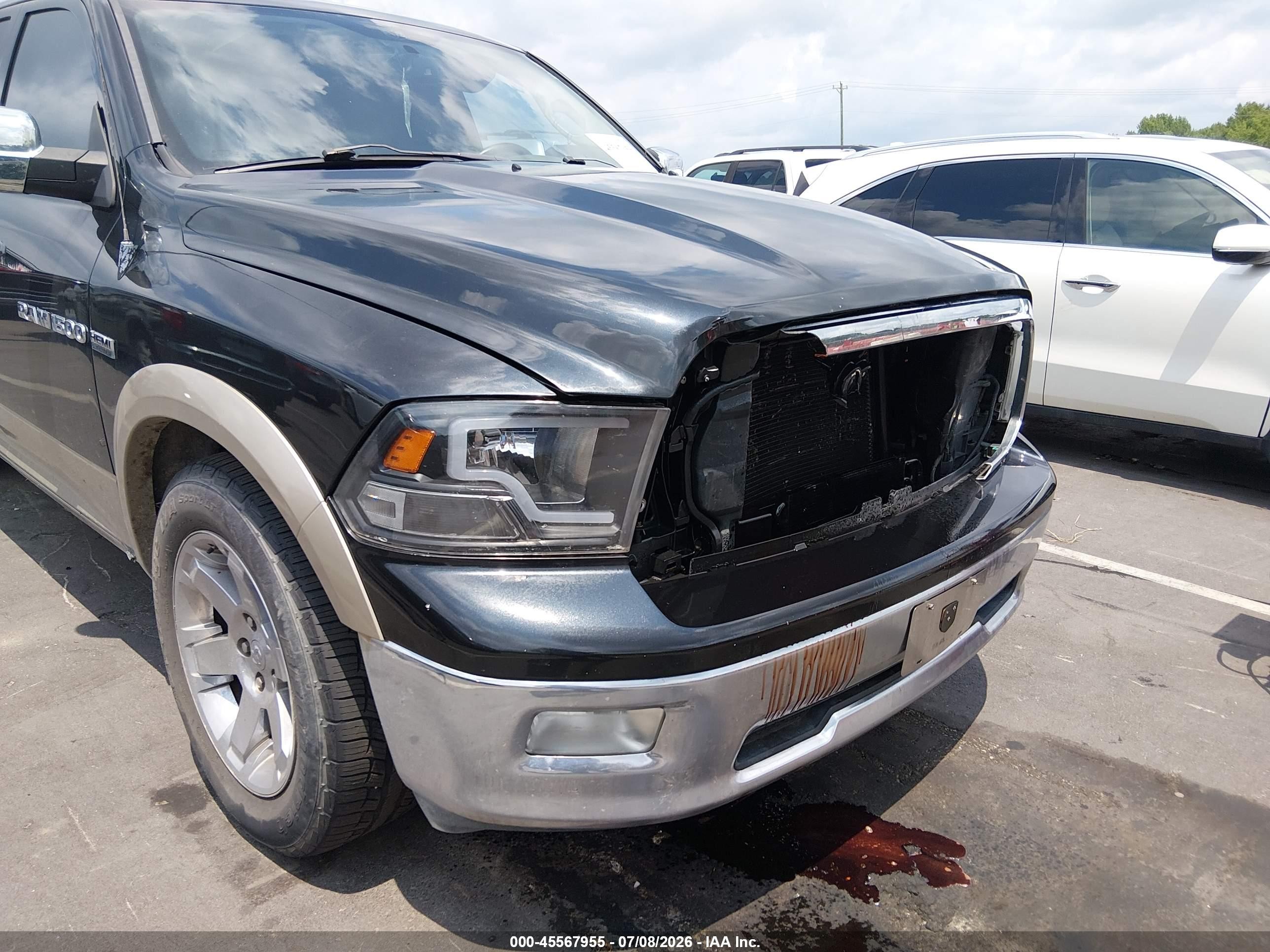 2009 Dodge Ram 1500 Laramie Черный vin: 1D3HB18TX9S741069