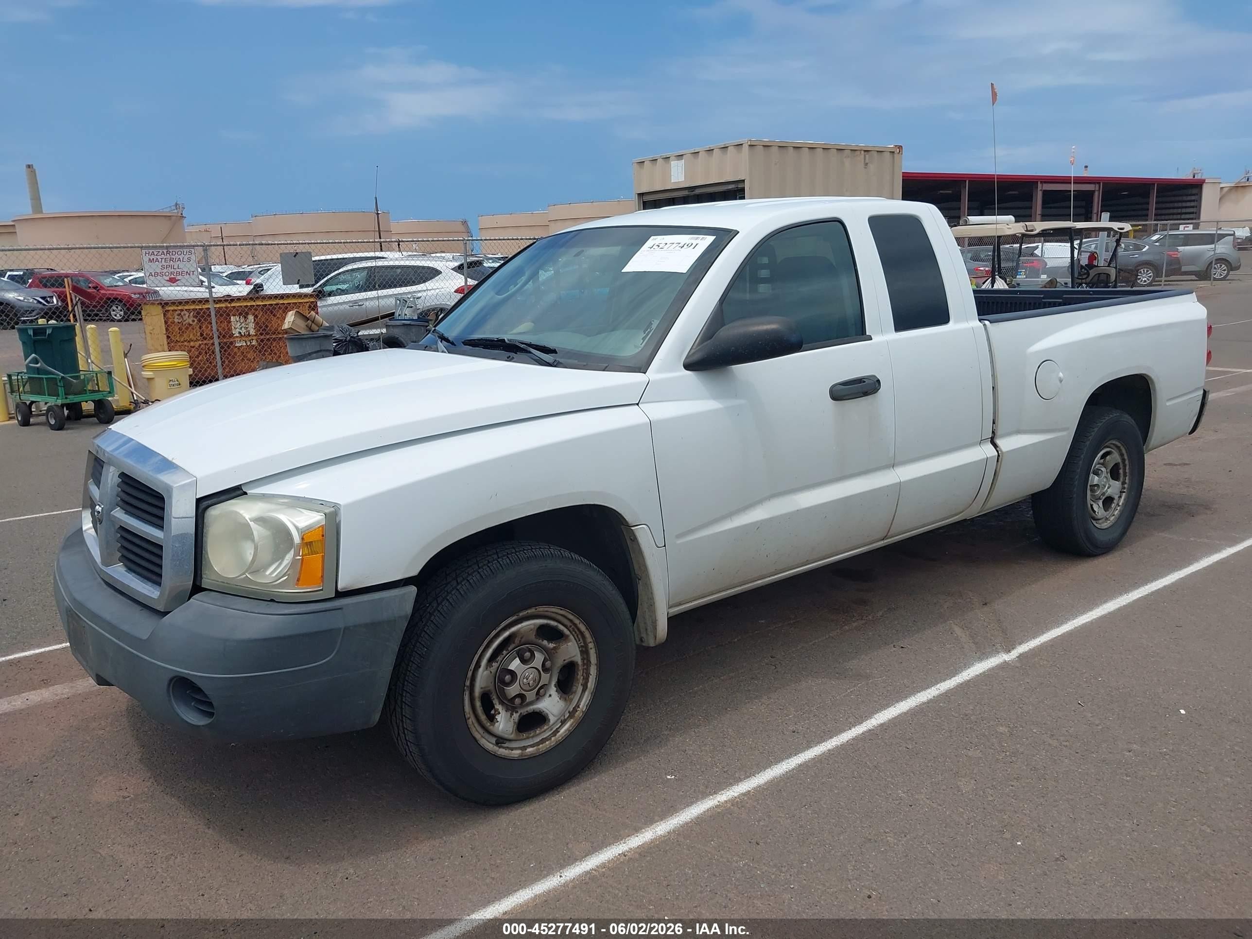 2007 Dodge Dakota St White vin: 1D3HE22K17S172462