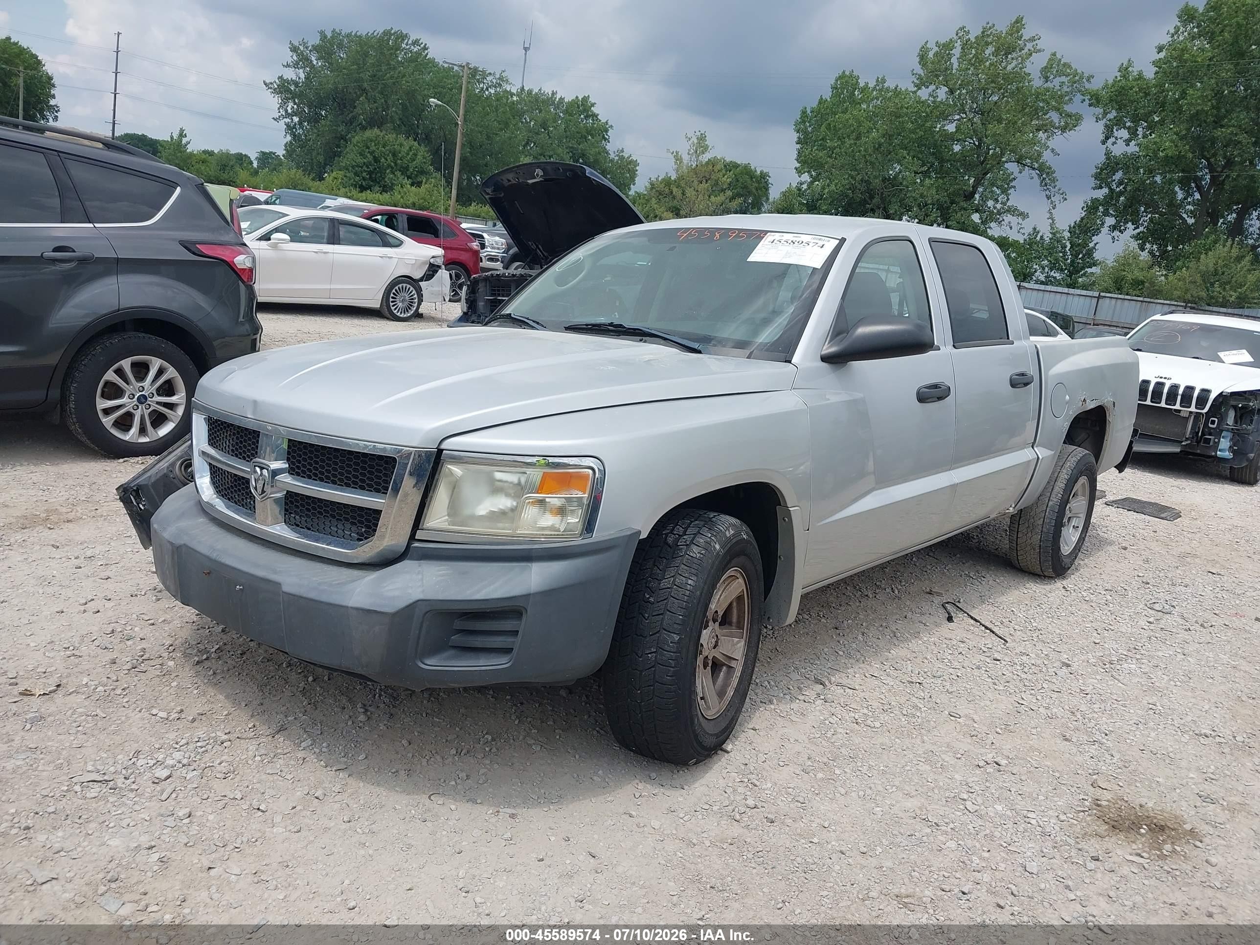 2008 Dodge Dakota Sxt/bighorn/lonestar Silver vin: 1D3HE38N18S590495
