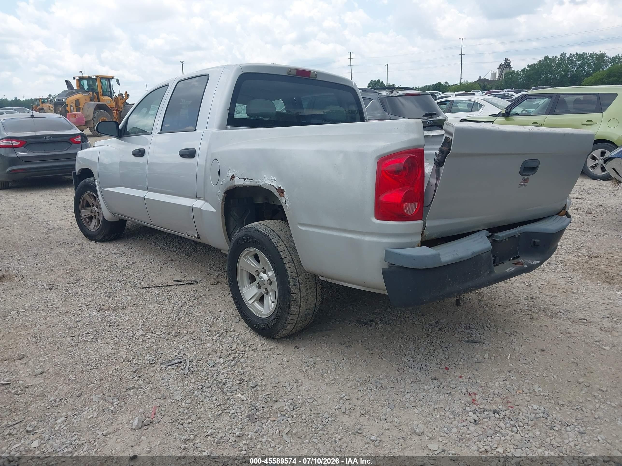 2008 Dodge Dakota Sxt/bighorn/lonestar Silver vin: 1D3HE38N18S590495