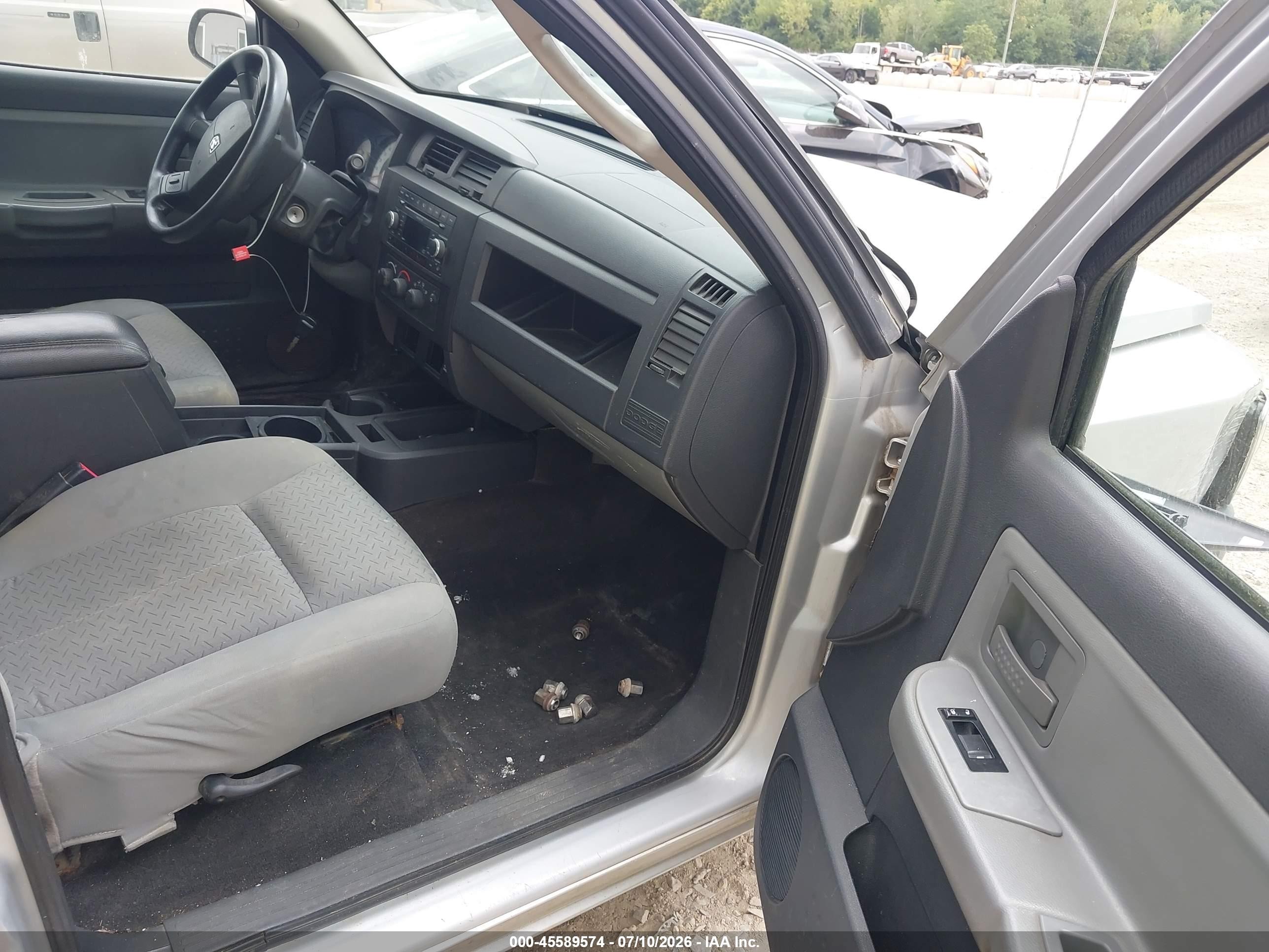 2008 Dodge Dakota Sxt/bighorn/lonestar Silver vin: 1D3HE38N18S590495