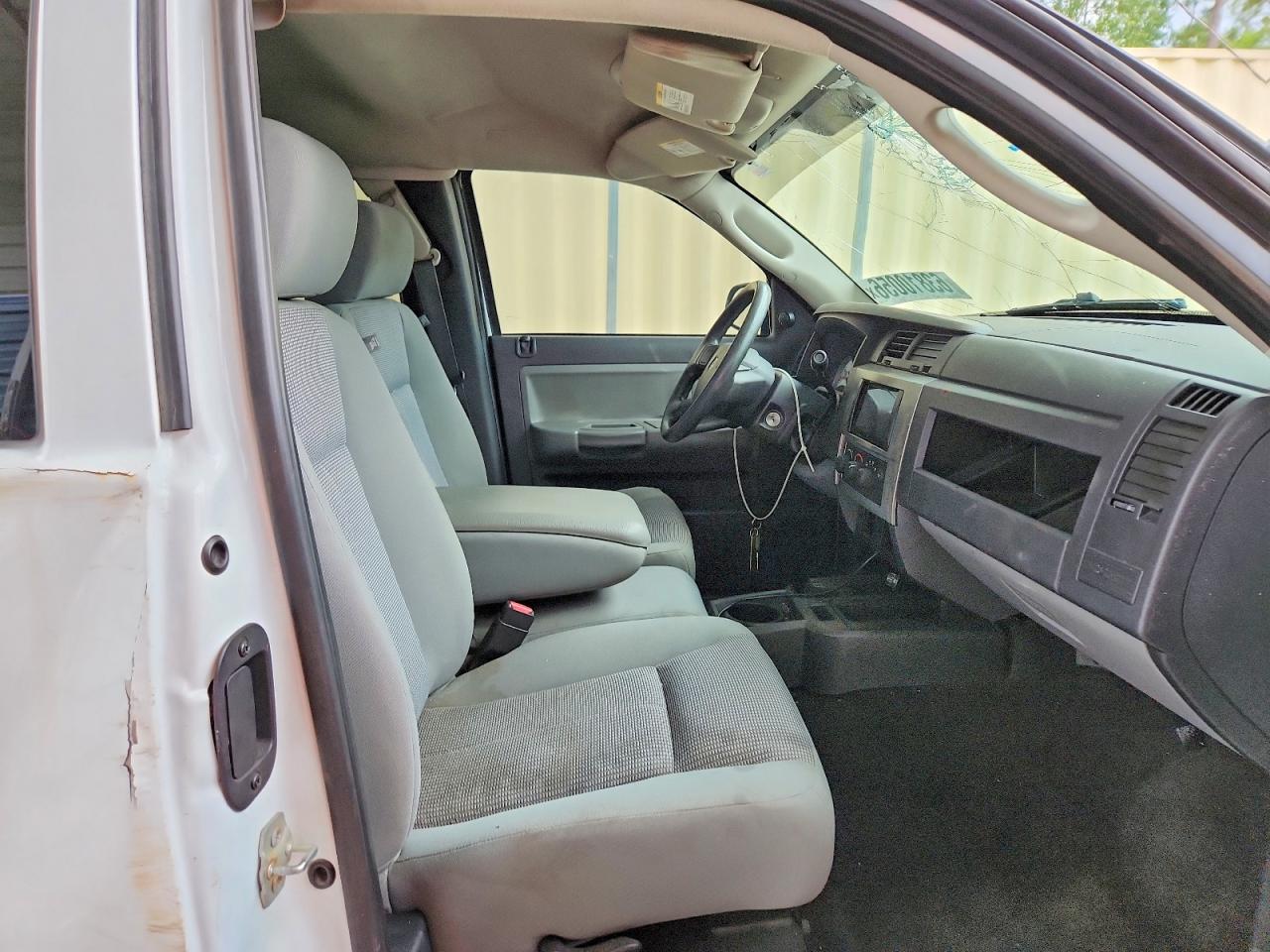2008 Dodge Dakota Slt White vin: 1D3HE42K48S534846