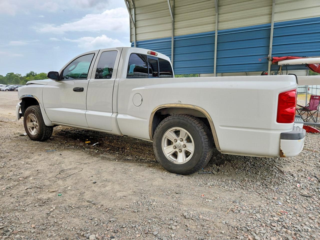 2008 Dodge Dakota Slt White vin: 1D3HE42K48S534846