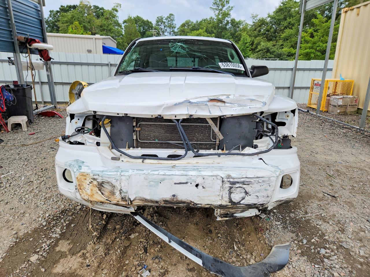2008 Dodge Dakota Slt White vin: 1D3HE42K48S534846