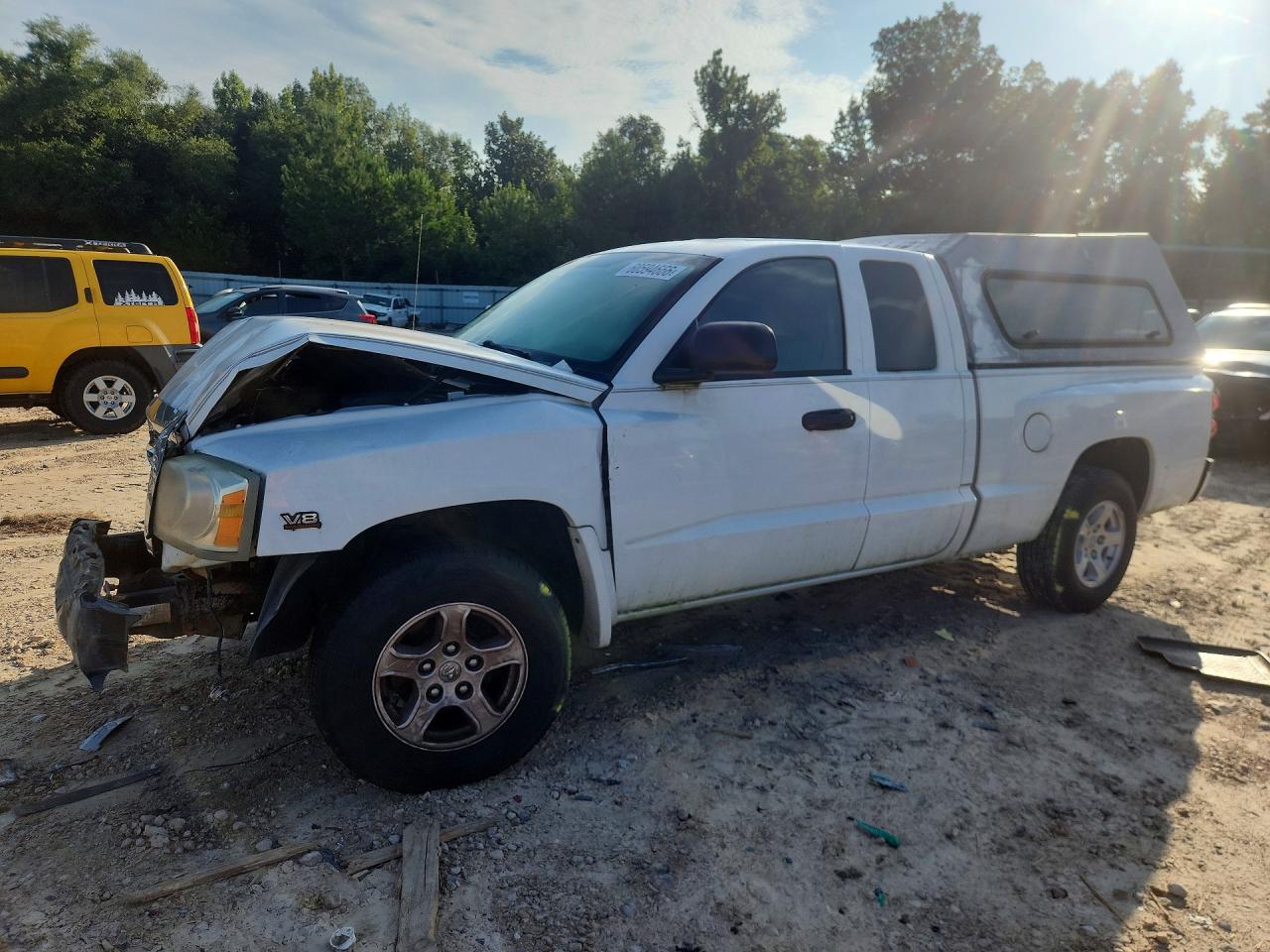 2007 Dodge Dakota Slt Белый vin: 1D3HE42P87S184731