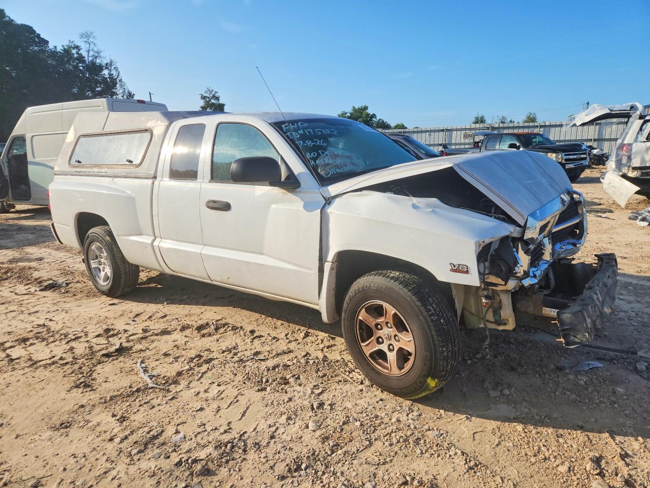 2007 Dodge Dakota Slt Белый vin: 1D3HE42P87S184731