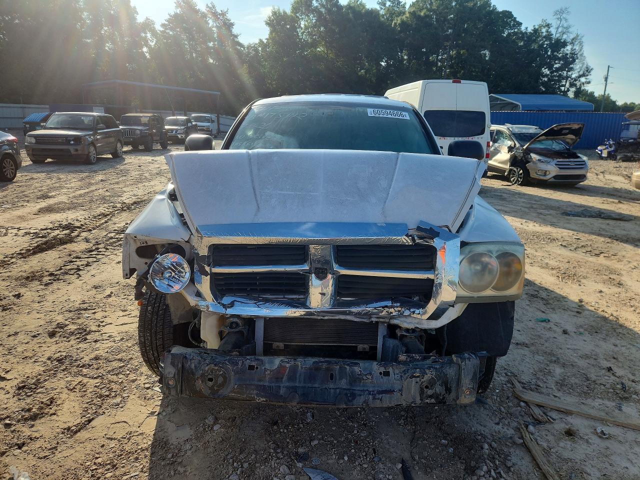 2007 Dodge Dakota Slt Белый vin: 1D3HE42P87S184731