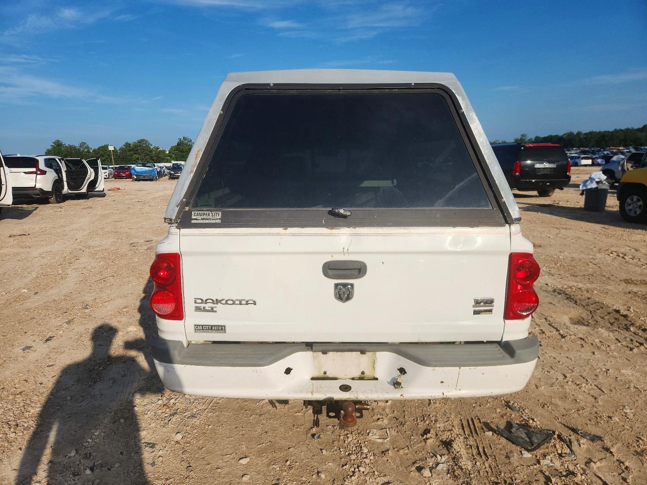 2007 Dodge Dakota Slt Белый vin: 1D3HE42P87S184731