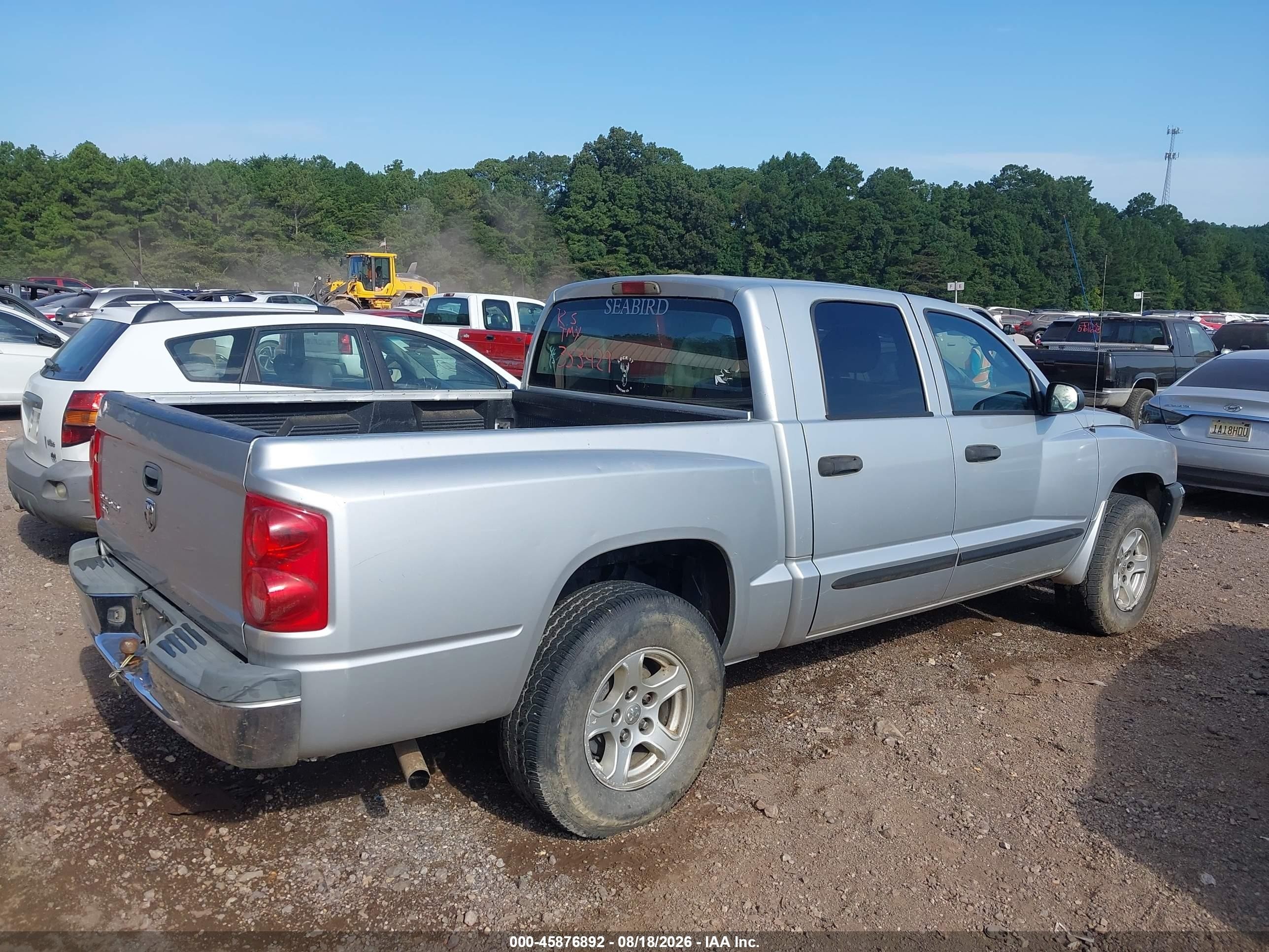 2005 Dodge Dakota Slt Silver vin: 1D3HE48KX5S353429