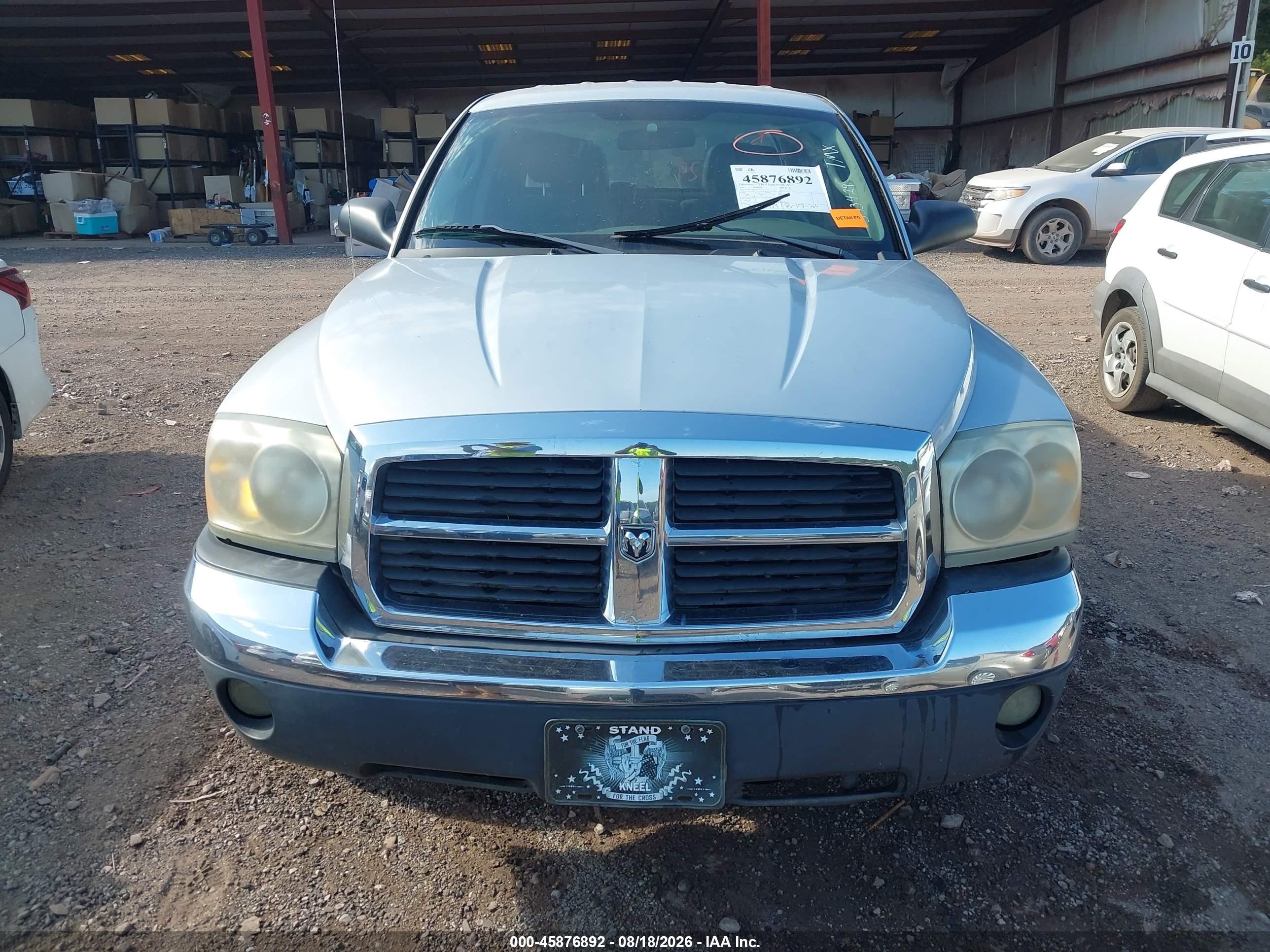 2005 Dodge Dakota Slt Silver vin: 1D3HE48KX5S353429