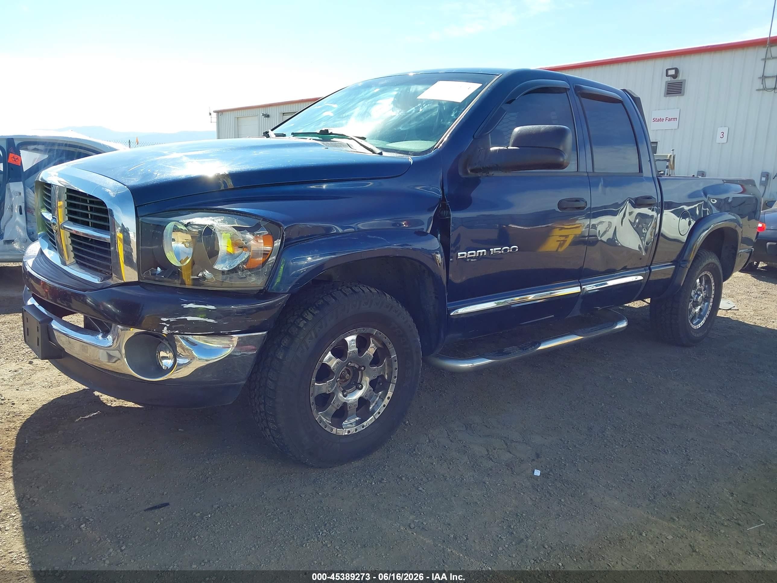 2006 Dodge Ram 1500 Laramie Blue vin: 1D3HU18216J142564