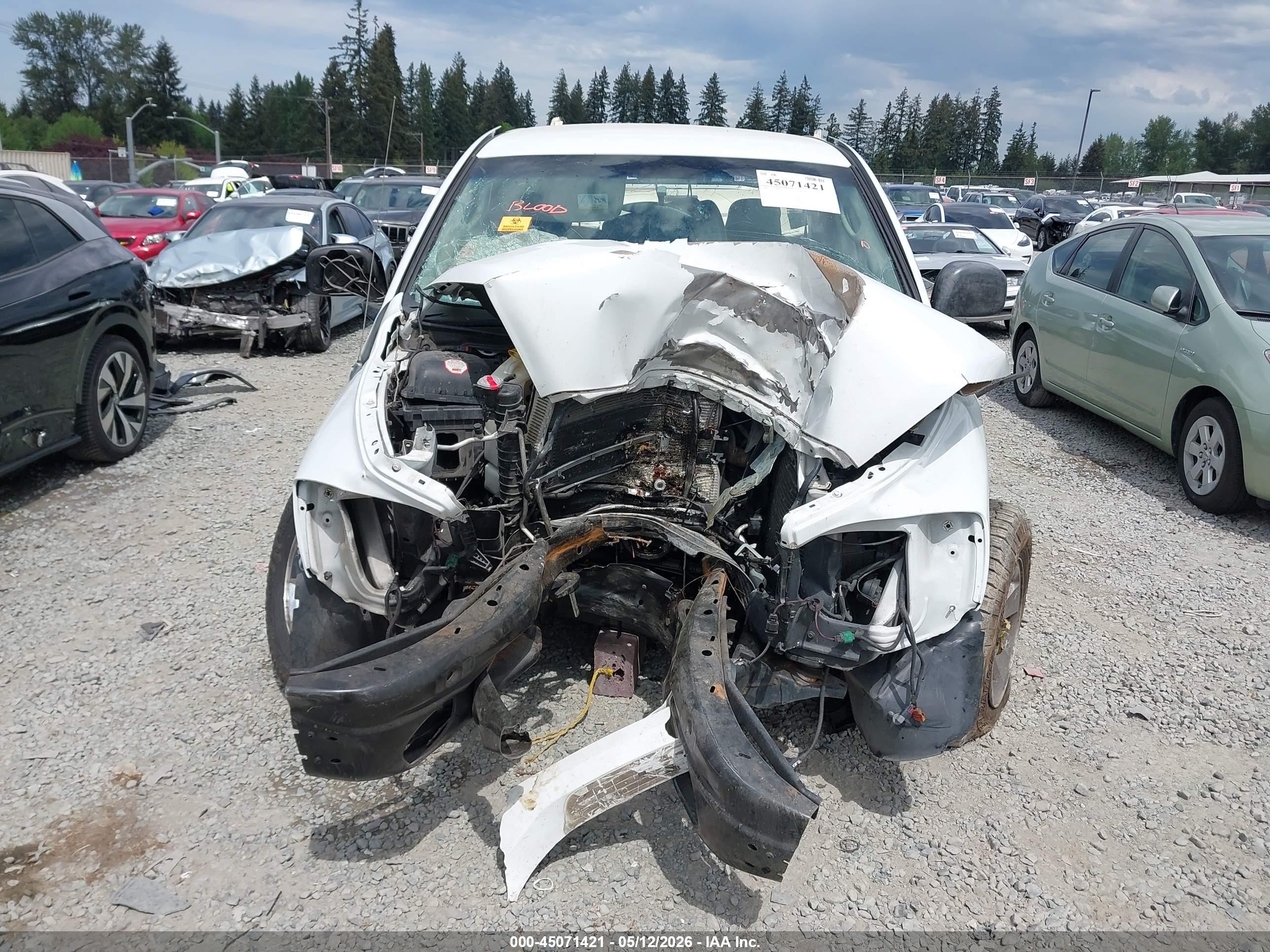 2006 Dodge Ram 1500 Laramie Белый vin: 1D3HU18256J207044