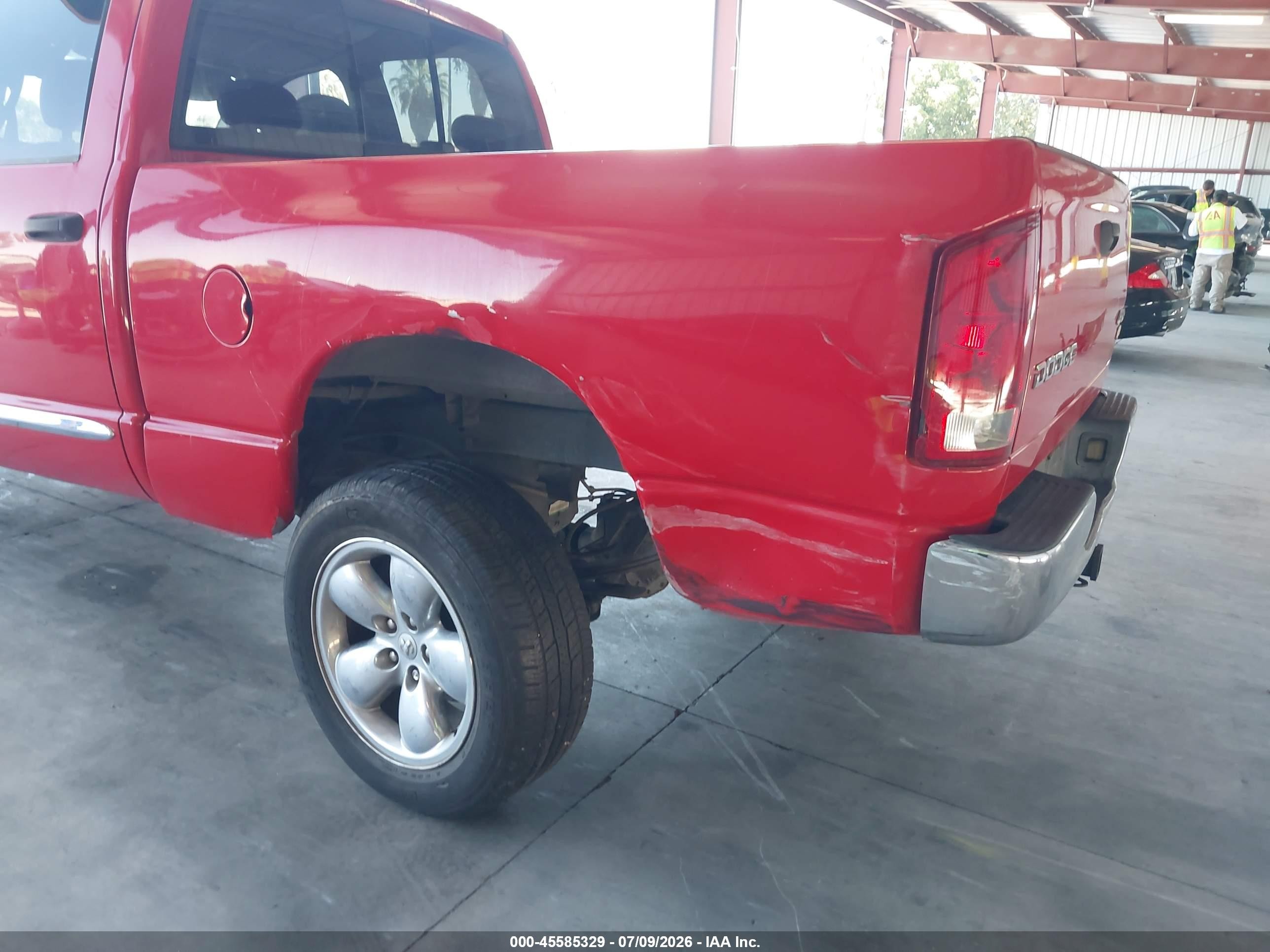 2004 Dodge Ram 1500 Slt/laramie Red vin: 1D3HU18D84J174846