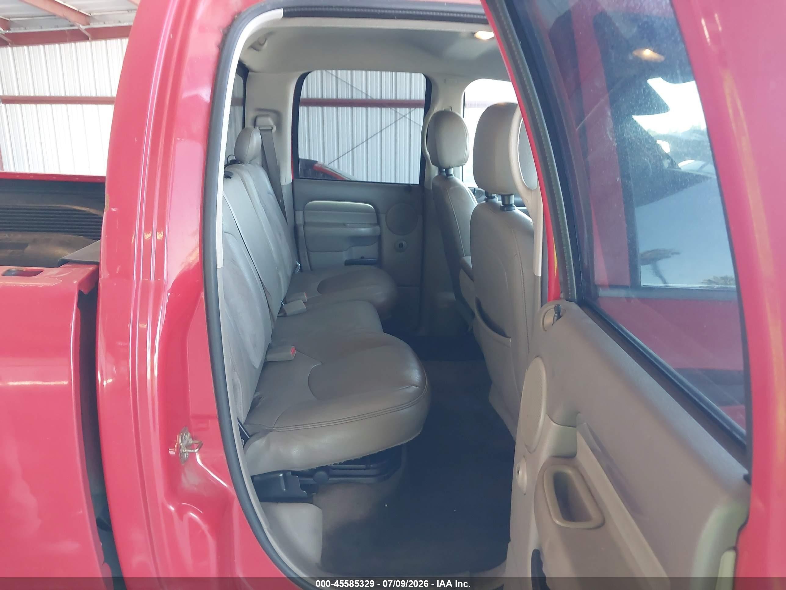 2004 Dodge Ram 1500 Slt/laramie Red vin: 1D3HU18D84J174846