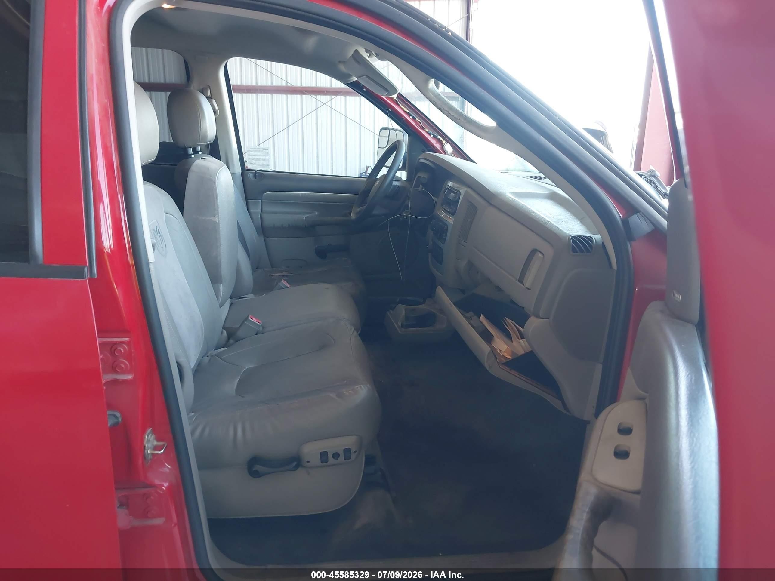2004 Dodge Ram 1500 Slt/laramie Red vin: 1D3HU18D84J174846