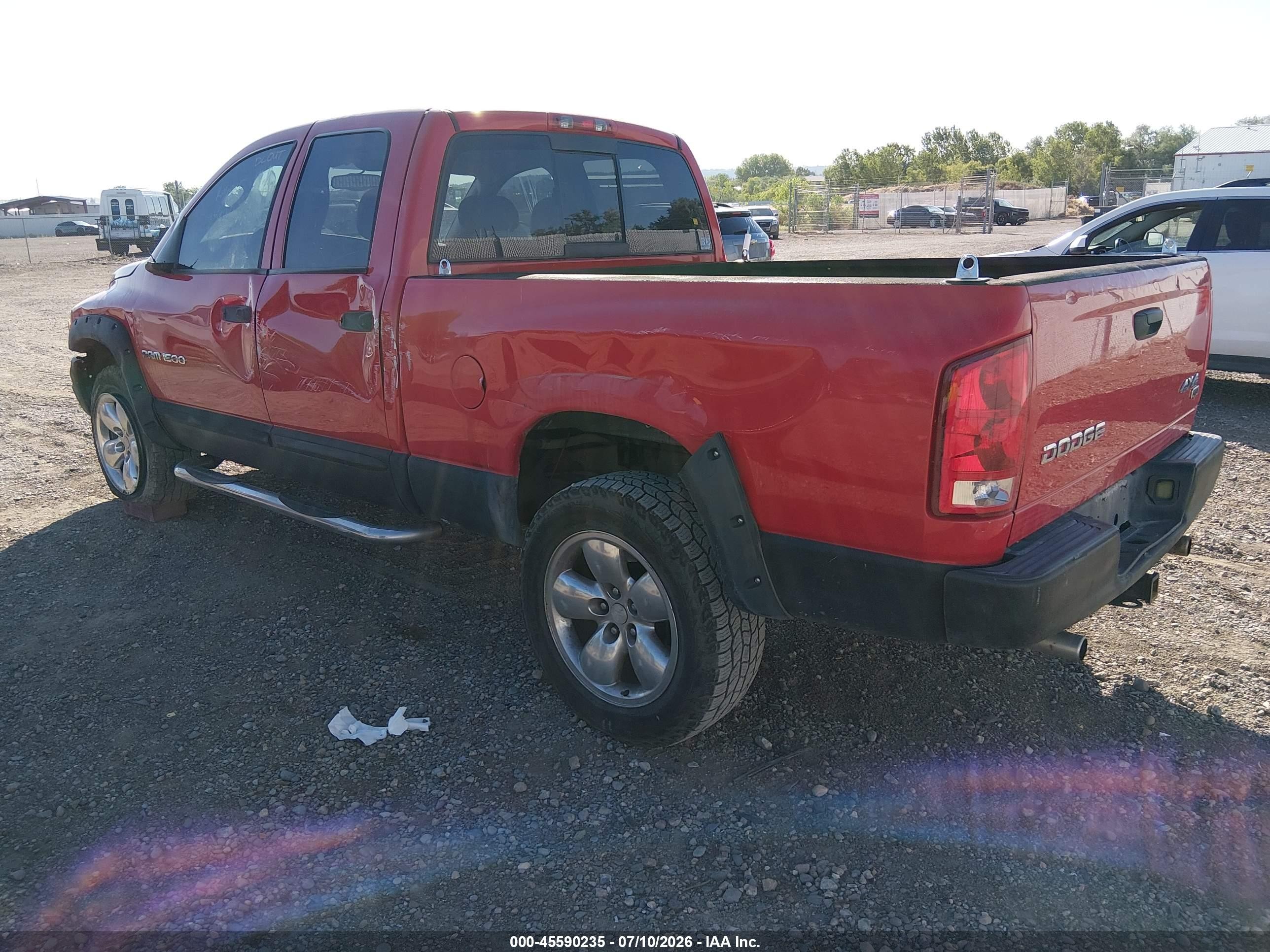 2004 Dodge Ram 1500 Slt/laramie Red vin: 1D3HU18DX4J241186