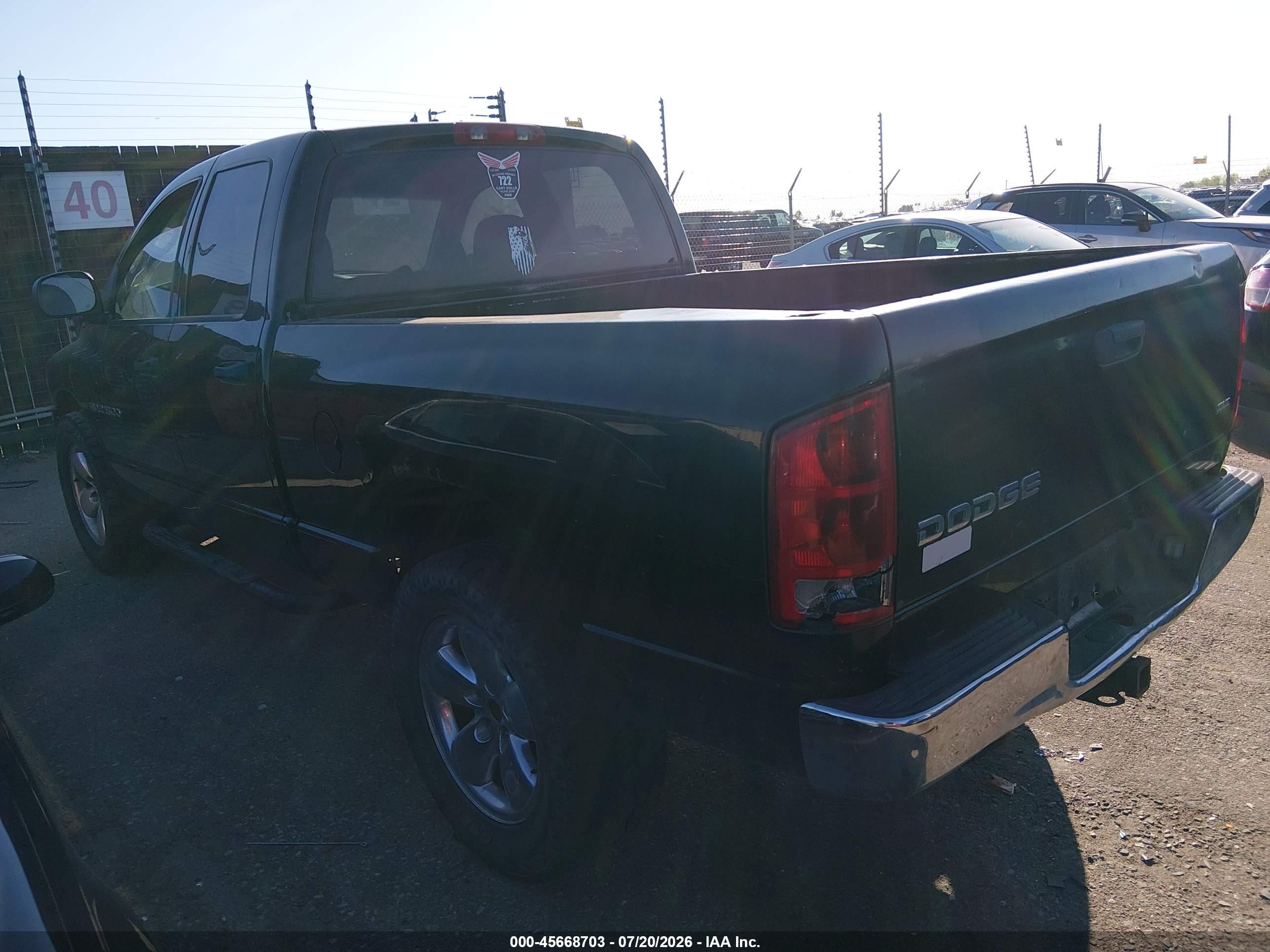 2003 Dodge Ram 1500 Slt/laramie/st Black vin: 1D3HU18Z33J508033