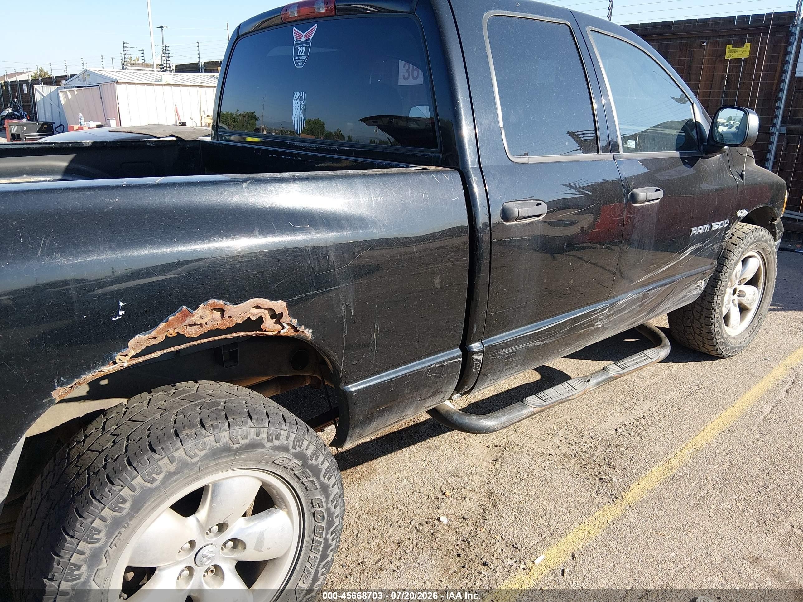 2003 Dodge Ram 1500 Slt/laramie/st Black vin: 1D3HU18Z33J508033