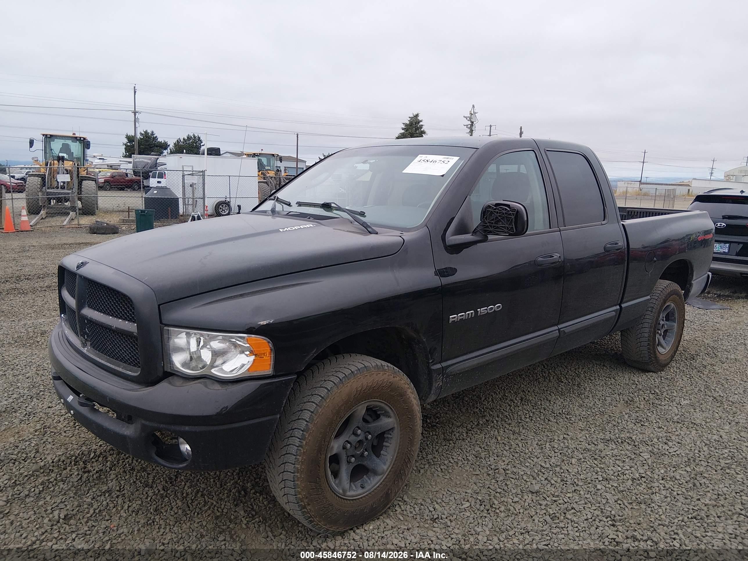 2003 Dodge Ram 1500 Slt/laramie/st Black vin: 1D3HU18Z83J552531
