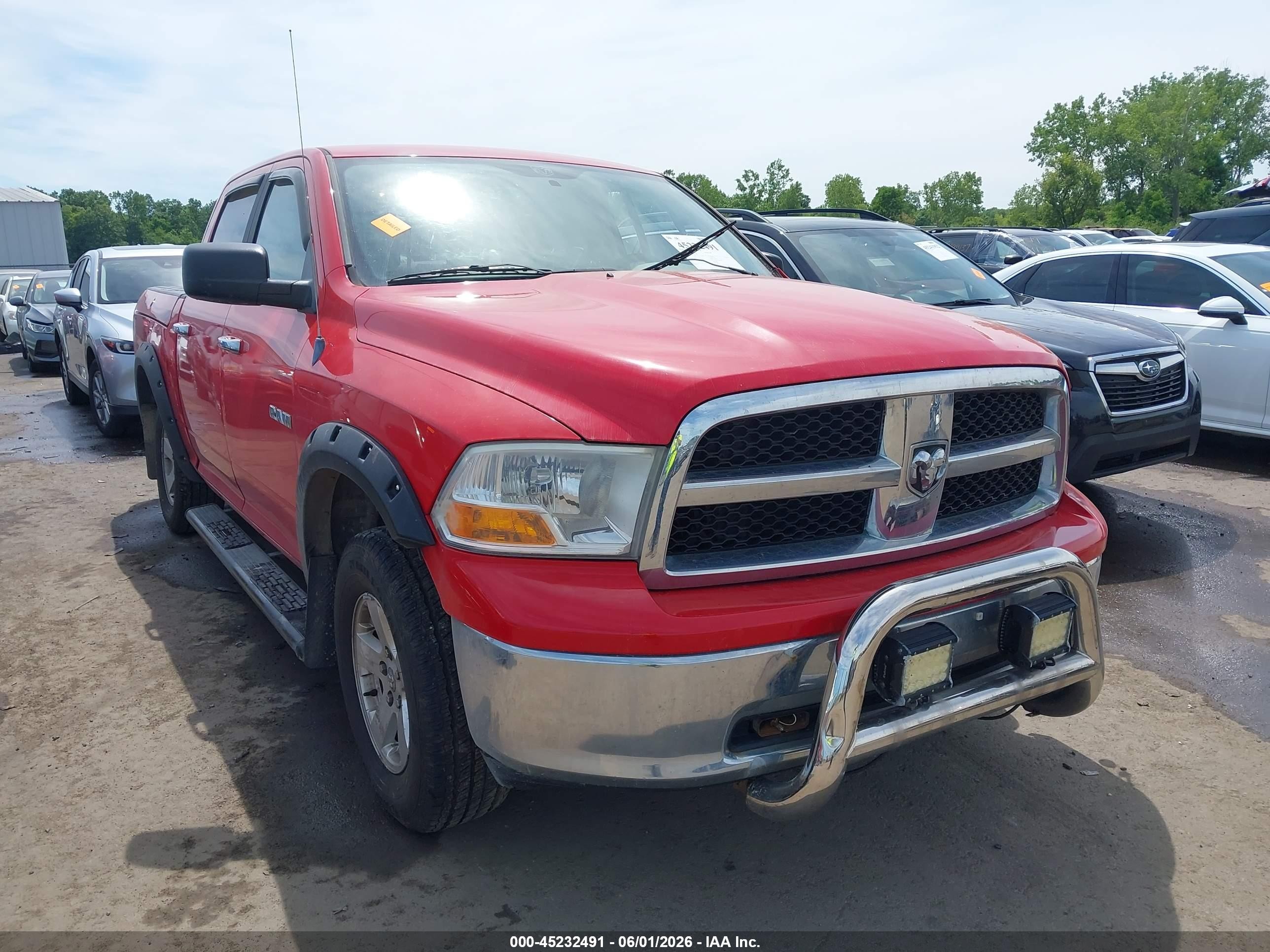 2009 Dodge Ram 1500 Slt/sport/trx Red vin: 1D3HV13P39J524261