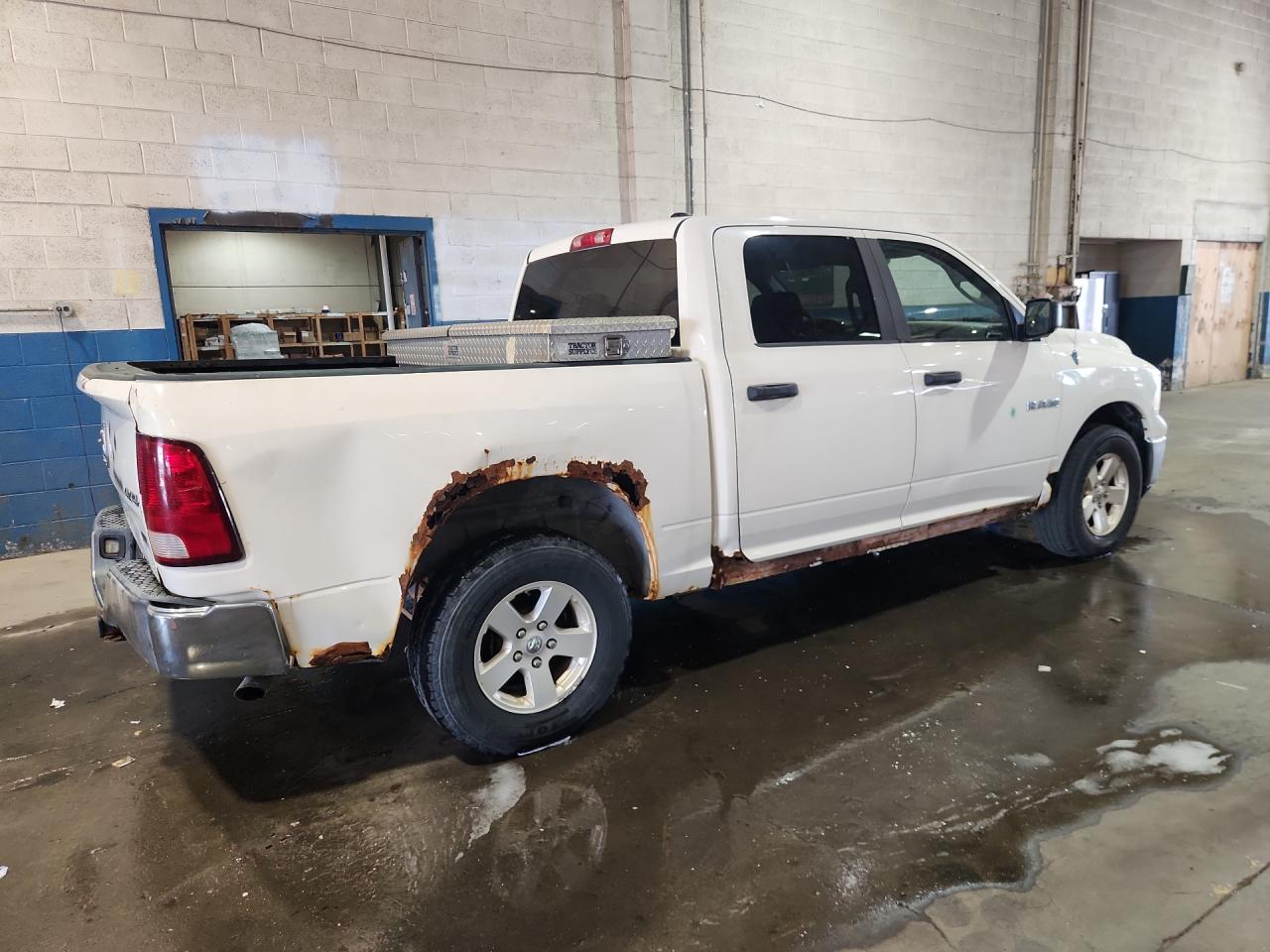 2009 Dodge Ram 1500 Slt White vin: 1D3HV13P99S742022 Damage: Right Cab Side, Rust, Severe Damage