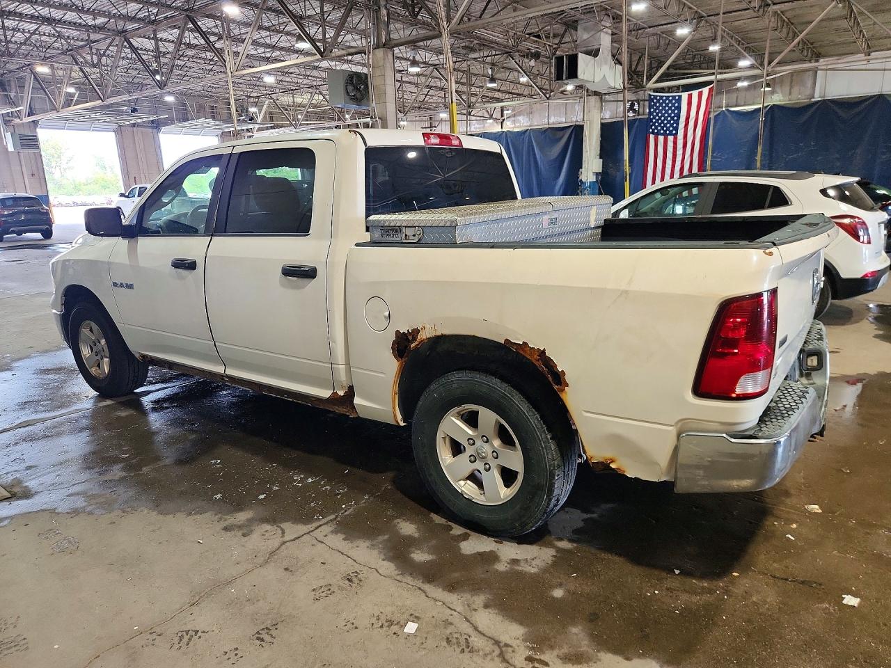 2009 Dodge Ram 1500 Slt White vin: 1D3HV13P99S742022