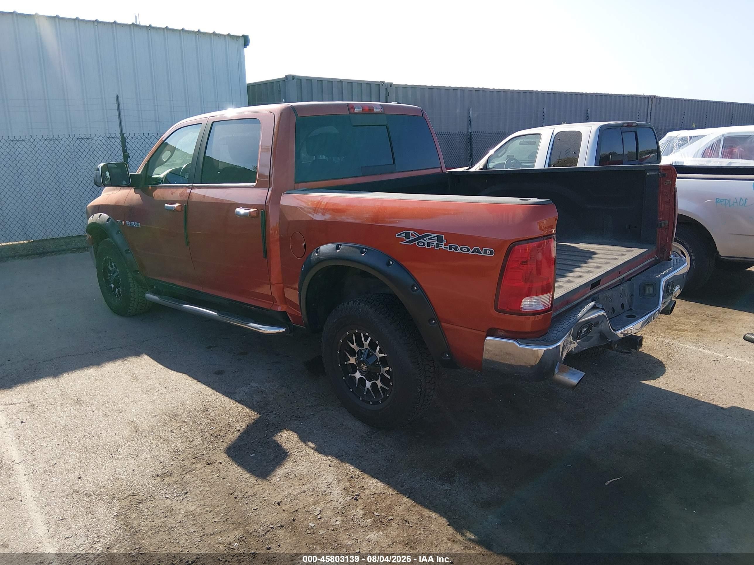 2009 Dodge Ram 1500 Laramie Orange vin: 1D3HV13T09S716969