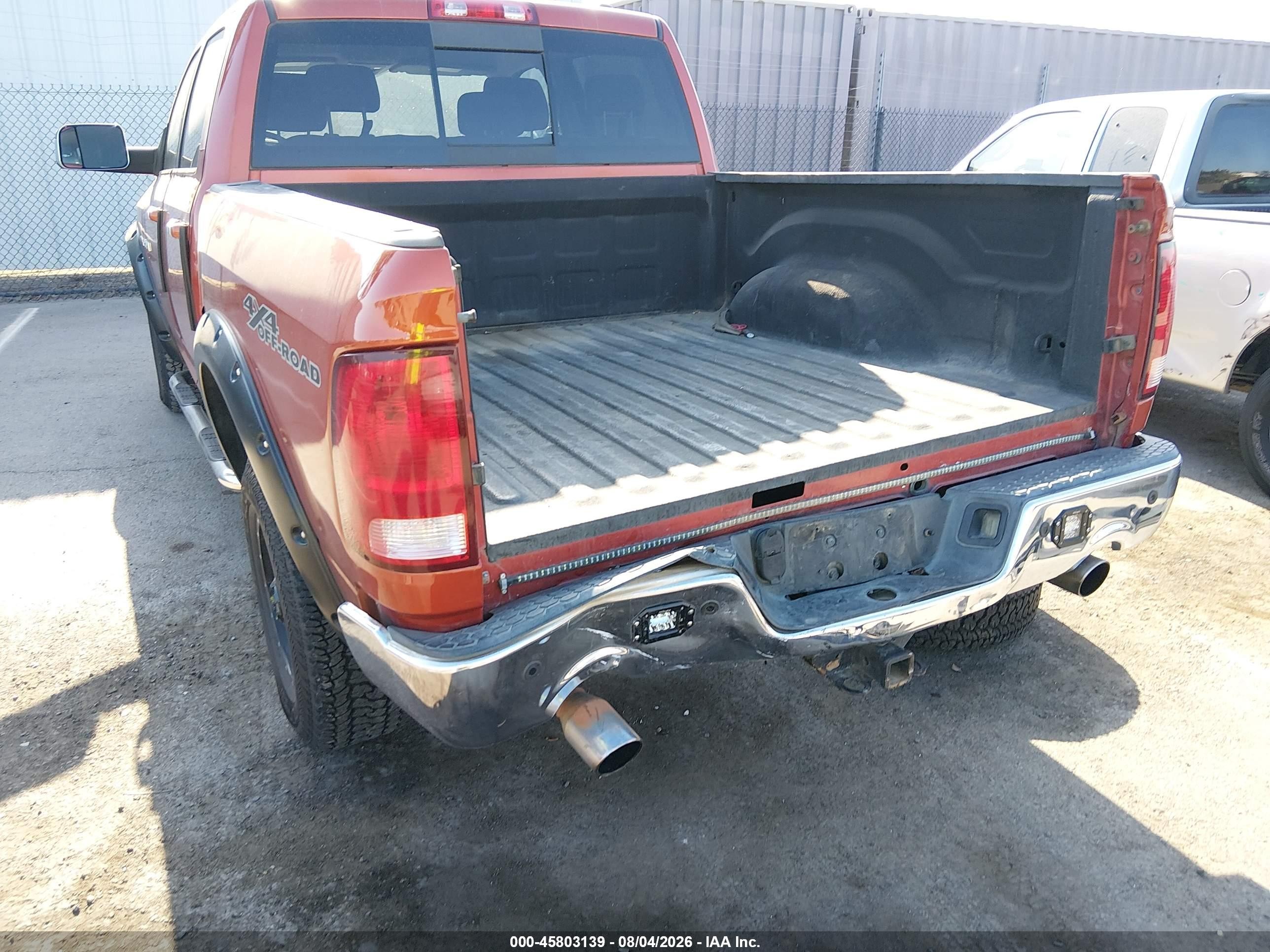2009 Dodge Ram 1500 Laramie Orange vin: 1D3HV13T09S716969