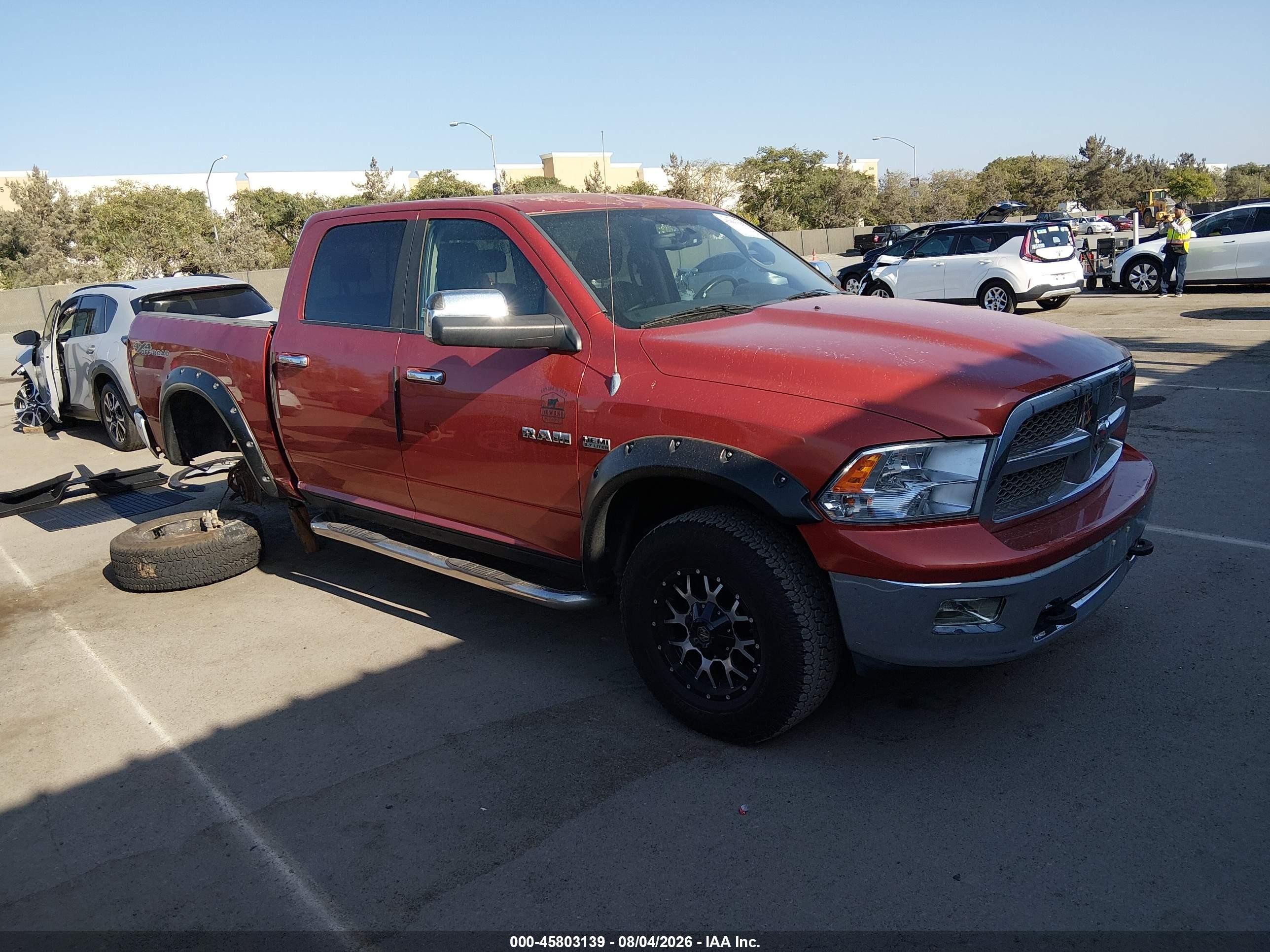 2009 Dodge Ram 1500 Laramie Orange vin: 1D3HV13T09S716969
