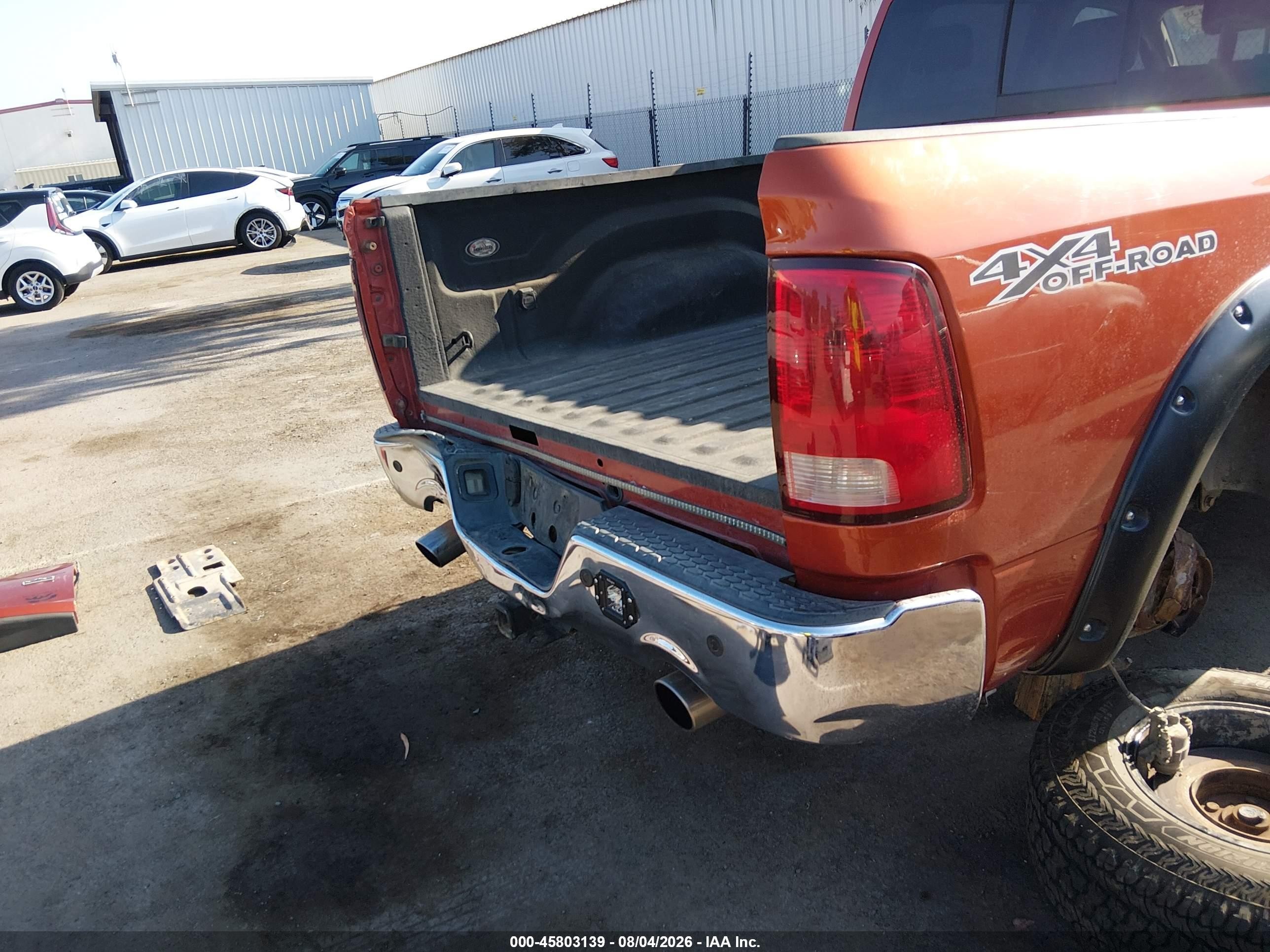 2009 Dodge Ram 1500 Laramie Orange vin: 1D3HV13T09S716969
