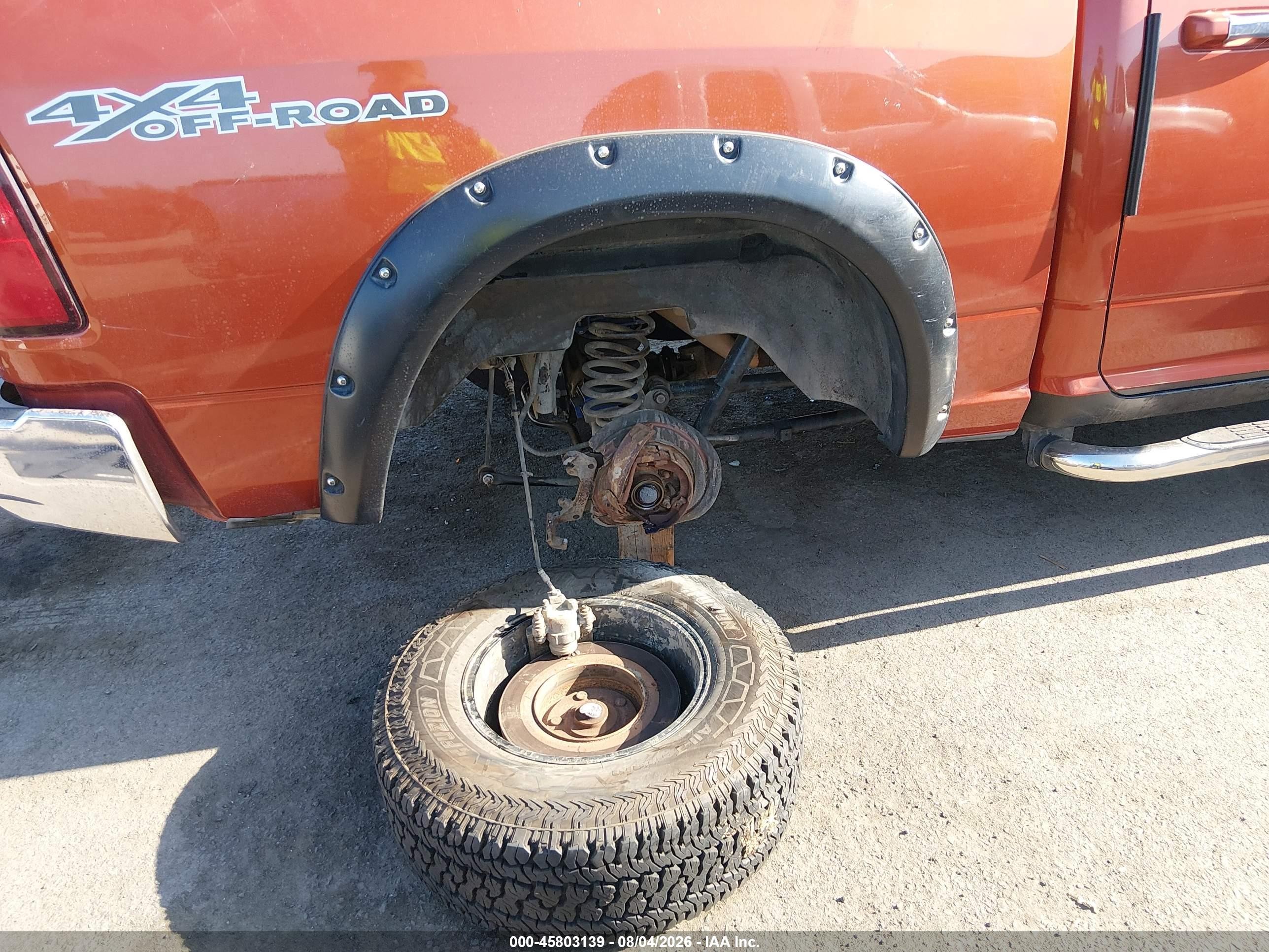 2009 Dodge Ram 1500 Laramie Orange vin: 1D3HV13T09S716969