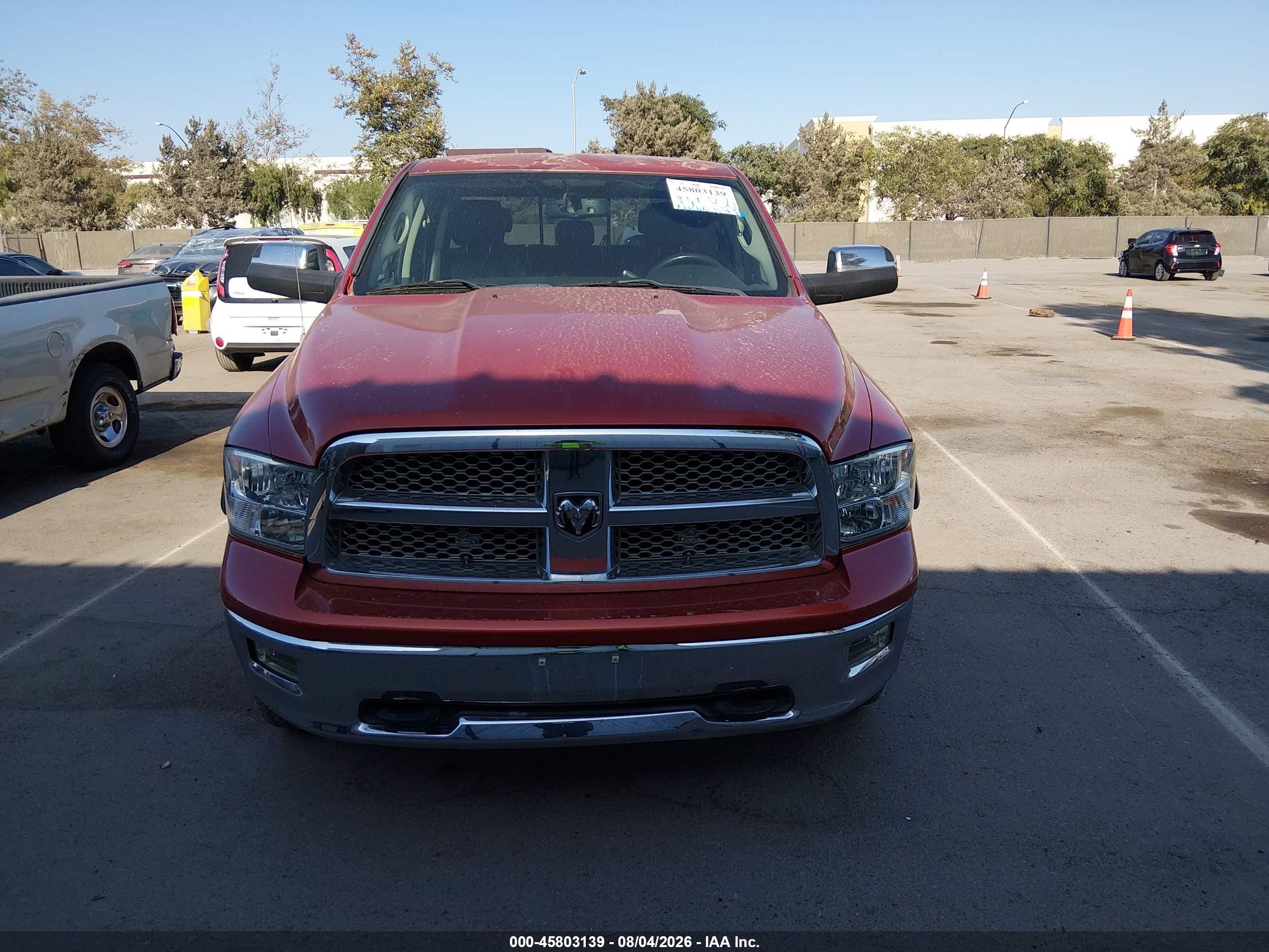 2009 Dodge Ram 1500 Laramie Orange vin: 1D3HV13T09S716969