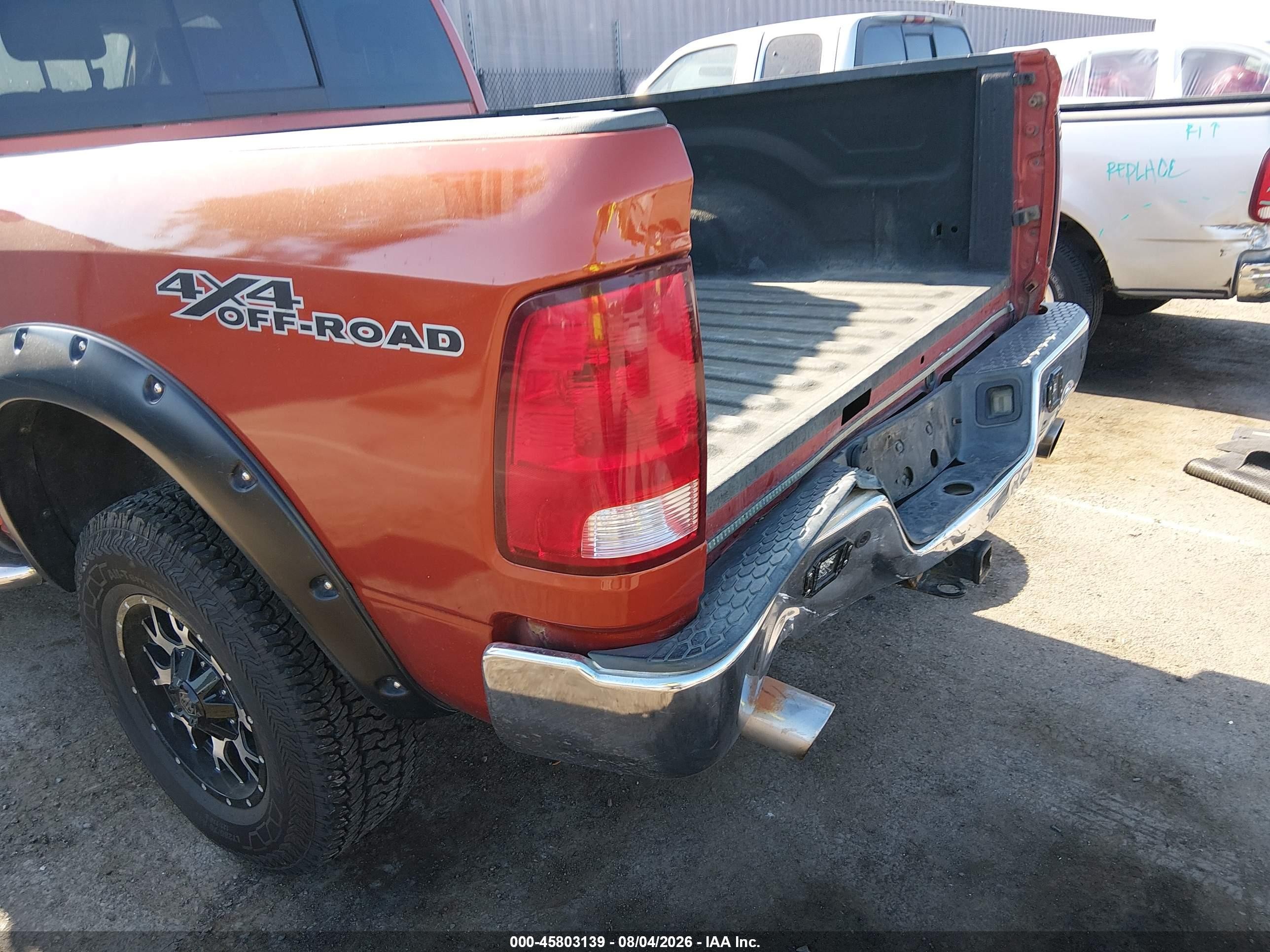 2009 Dodge Ram 1500 Laramie Orange vin: 1D3HV13T09S716969