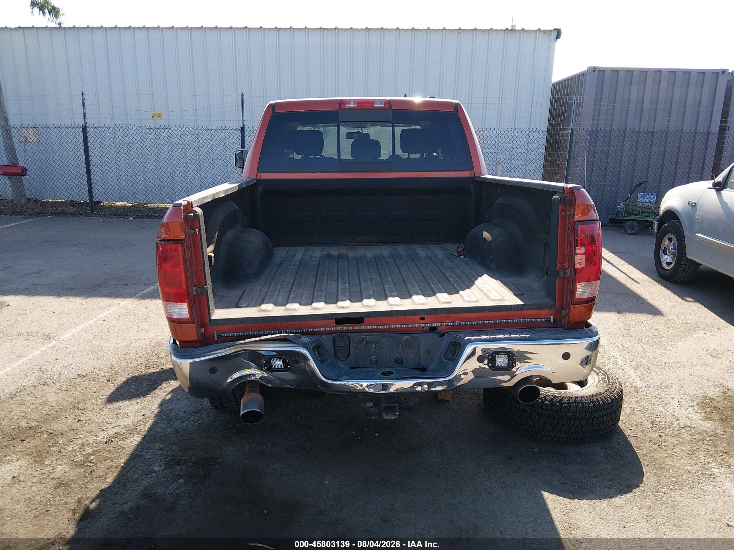 2009 Dodge Ram 1500 Laramie Orange vin: 1D3HV13T09S716969