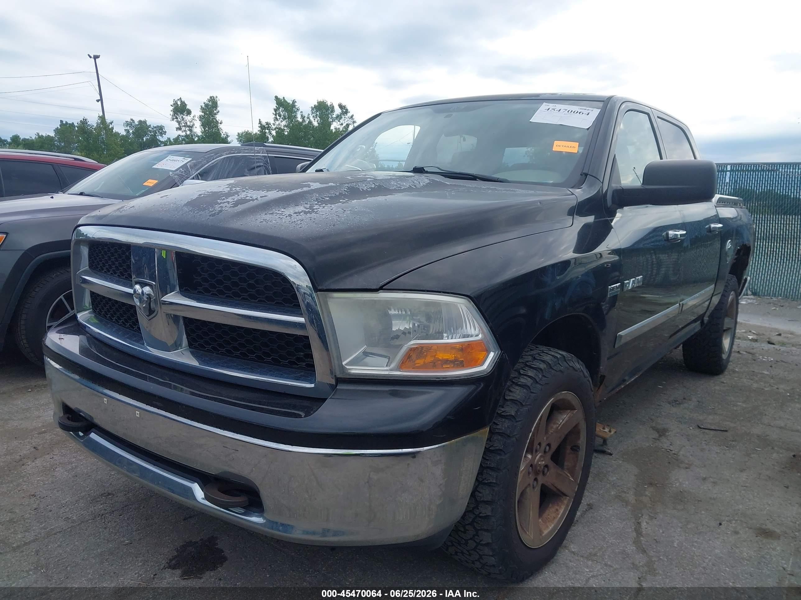 2009 Dodge Ram 1500 Slt/sport/trx Black vin: 1D3HV13T09S768389
