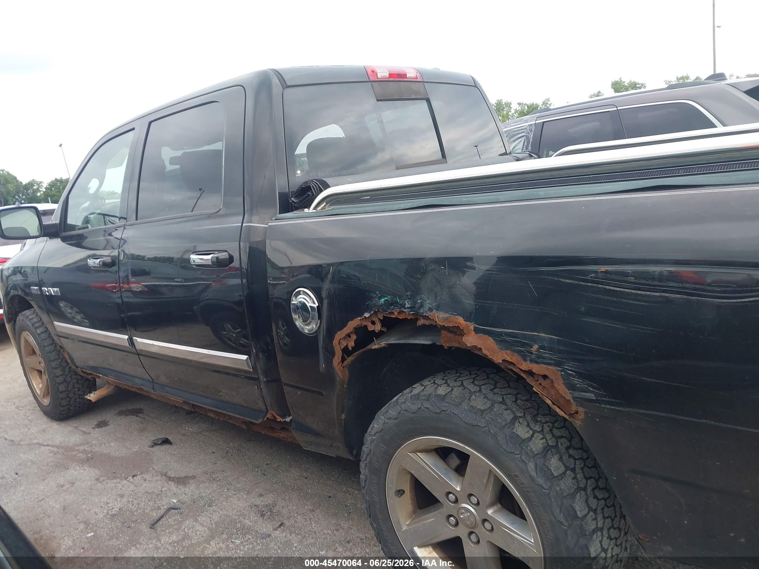 2009 Dodge Ram 1500 Slt/sport/trx Black vin: 1D3HV13T09S768389