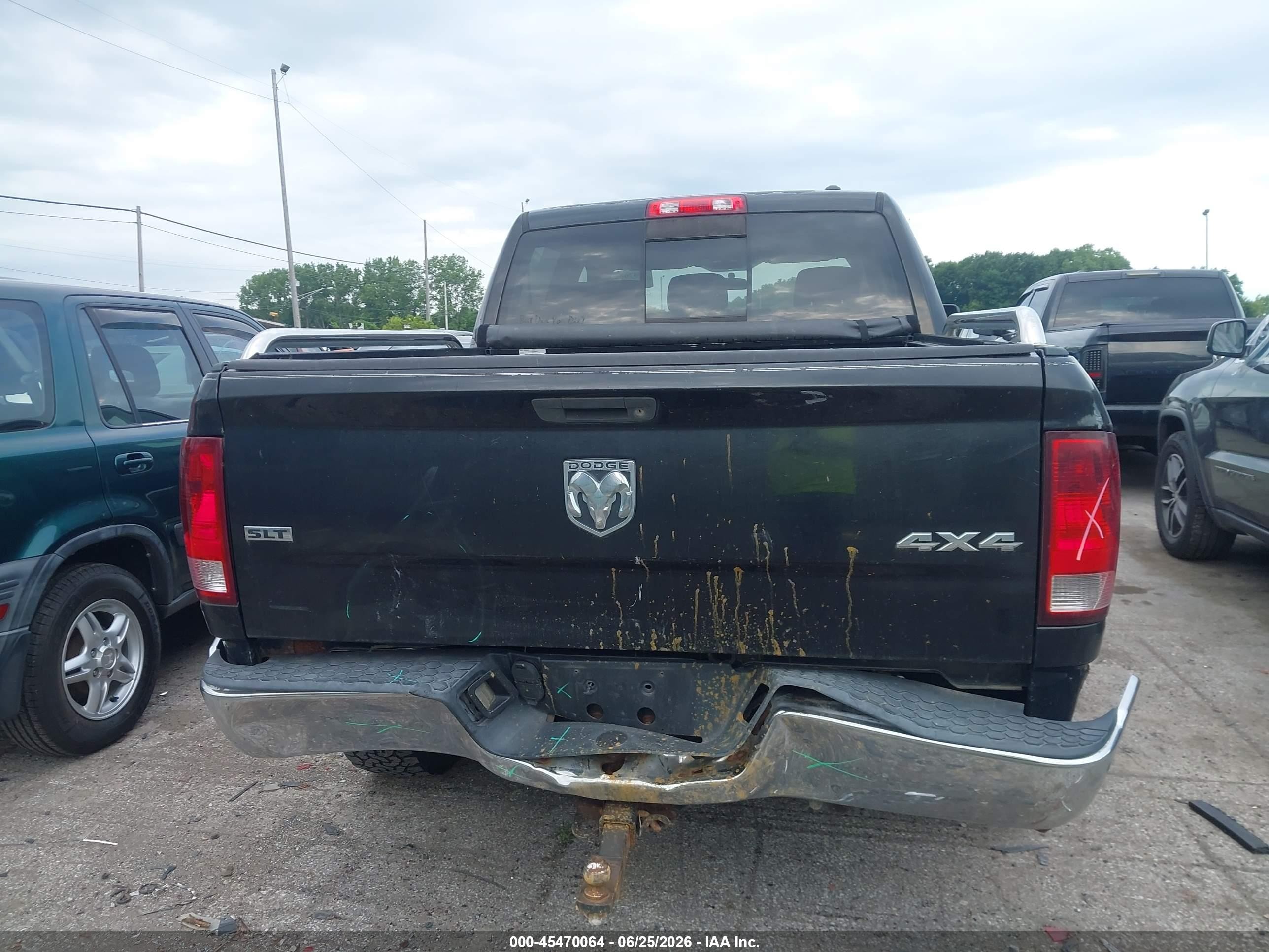 2009 Dodge Ram 1500 Slt/sport/trx Black vin: 1D3HV13T09S768389
