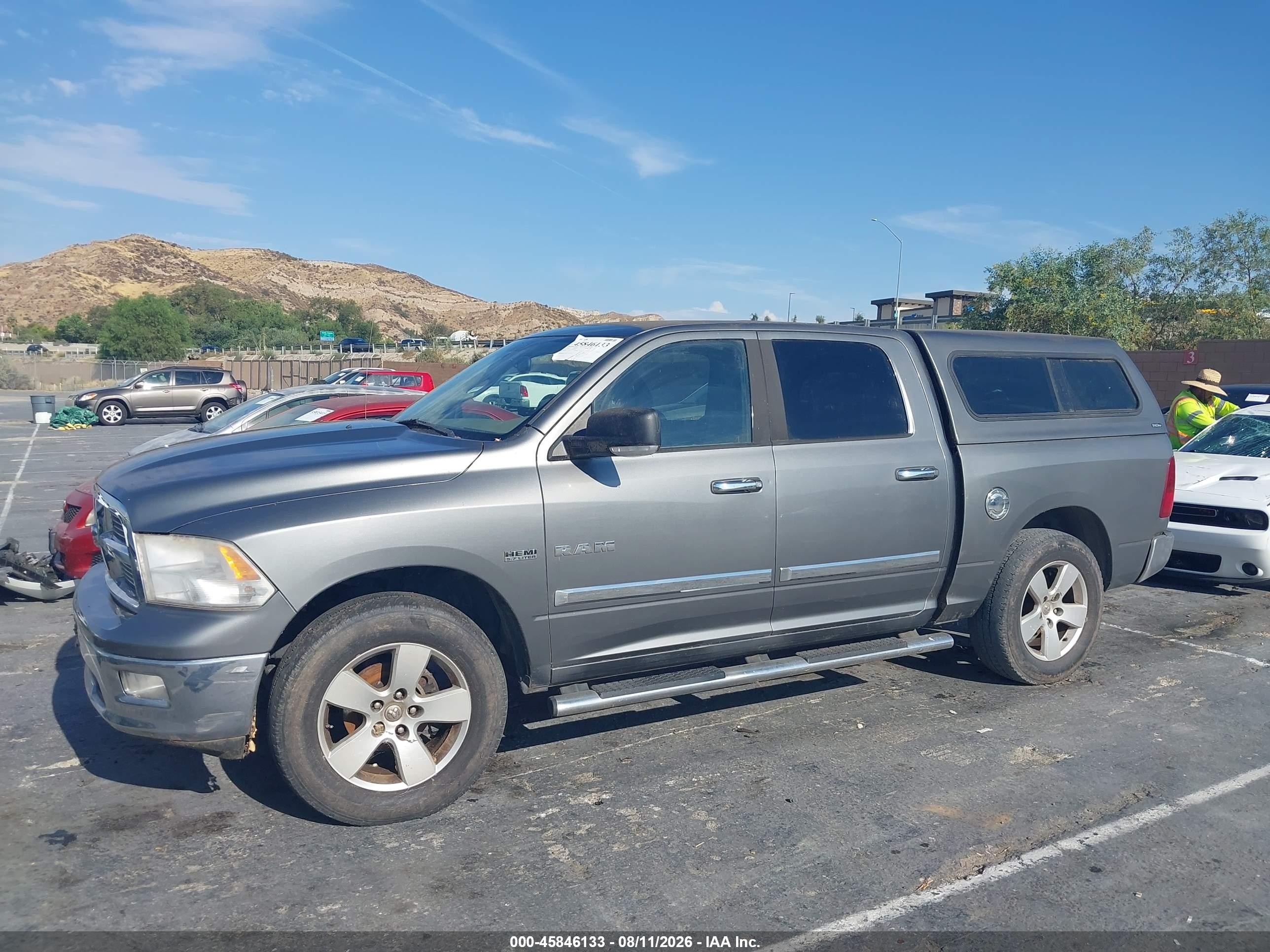2009 Dodge Ram 1500 Slt/sport/trx Gray vin: 1D3HV13T09S768781