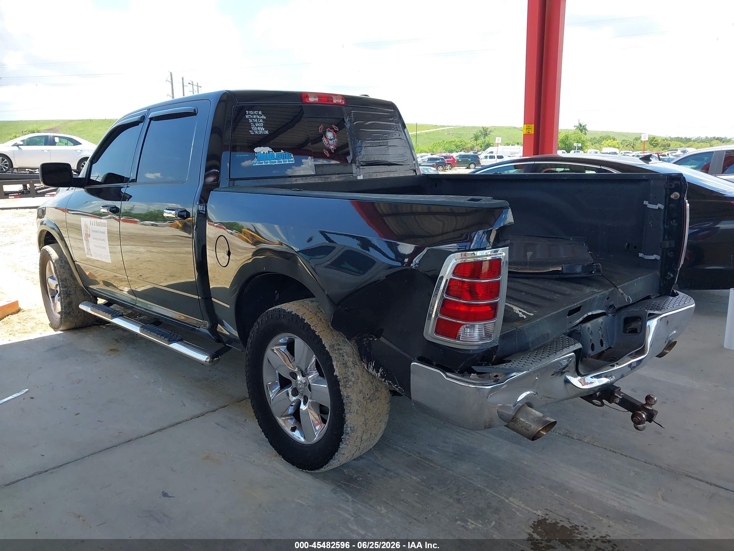 2009 Dodge Ram 1500 Slt/sport/trx Black vin: 1D3HV13T19S762004
