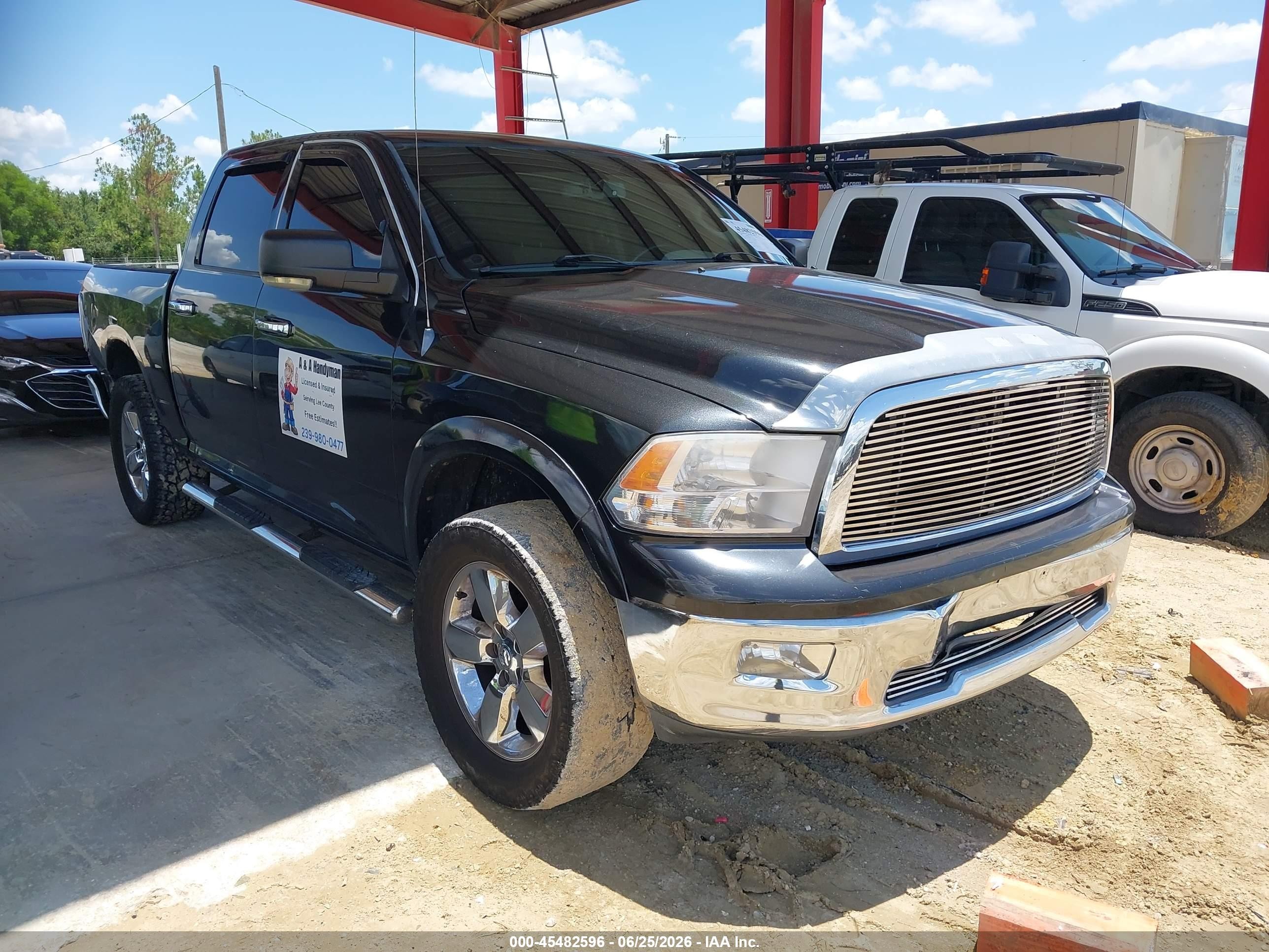 2009 Dodge Ram 1500 Slt/sport/trx Black vin: 1D3HV13T19S762004