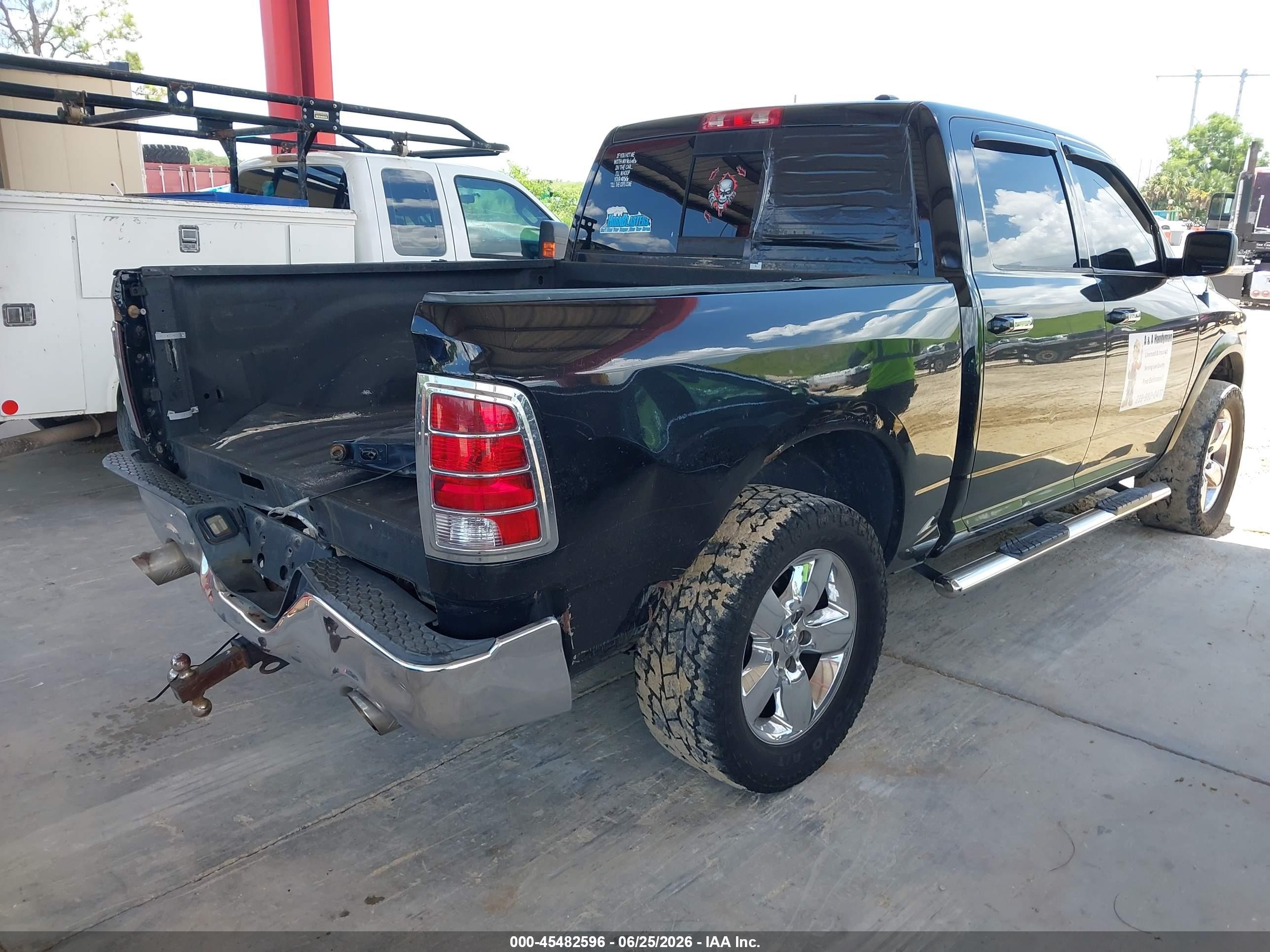 2009 Dodge Ram 1500 Slt/sport/trx Black vin: 1D3HV13T19S762004