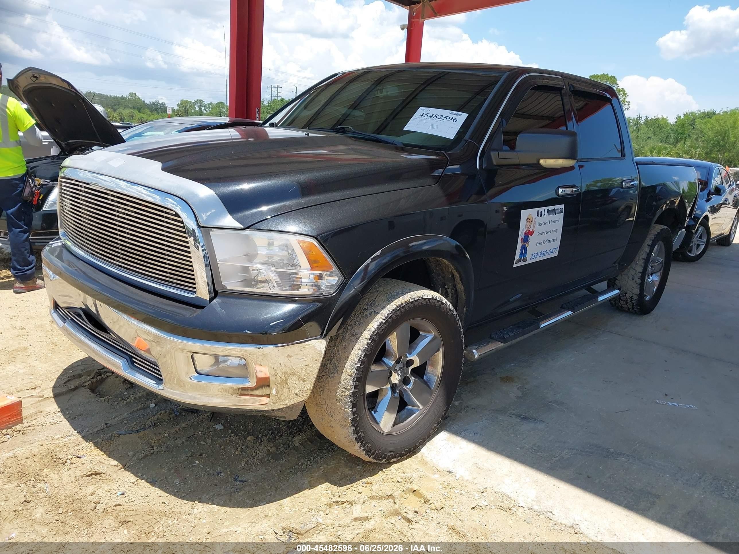 2009 Dodge Ram 1500 Slt/sport/trx Black vin: 1D3HV13T19S762004
