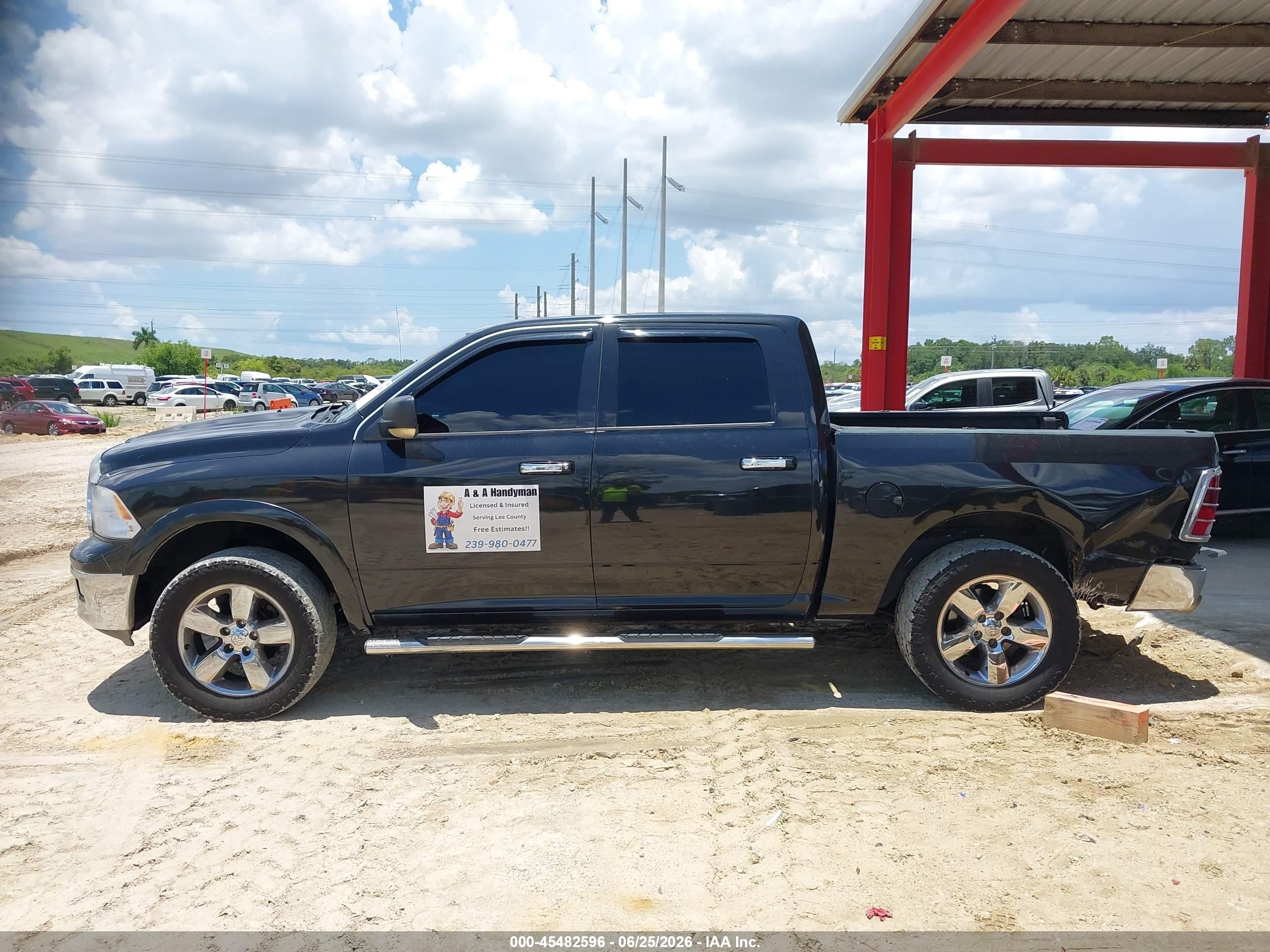 2009 Dodge Ram 1500 Slt/sport/trx Black vin: 1D3HV13T19S762004