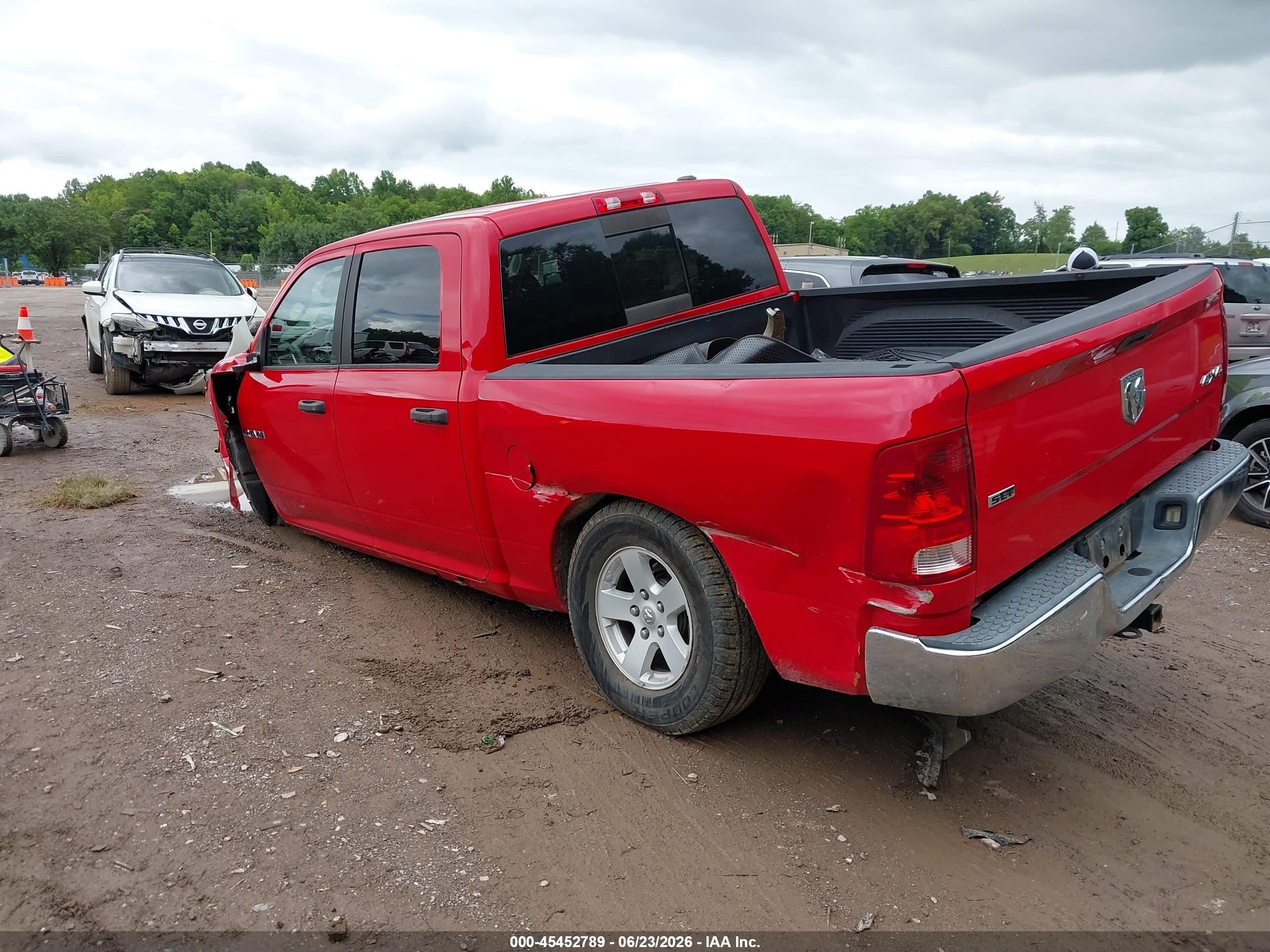 2009 Dodge Ram 1500 Slt/sport/trx Red vin: 1D3HV13T39J513533
