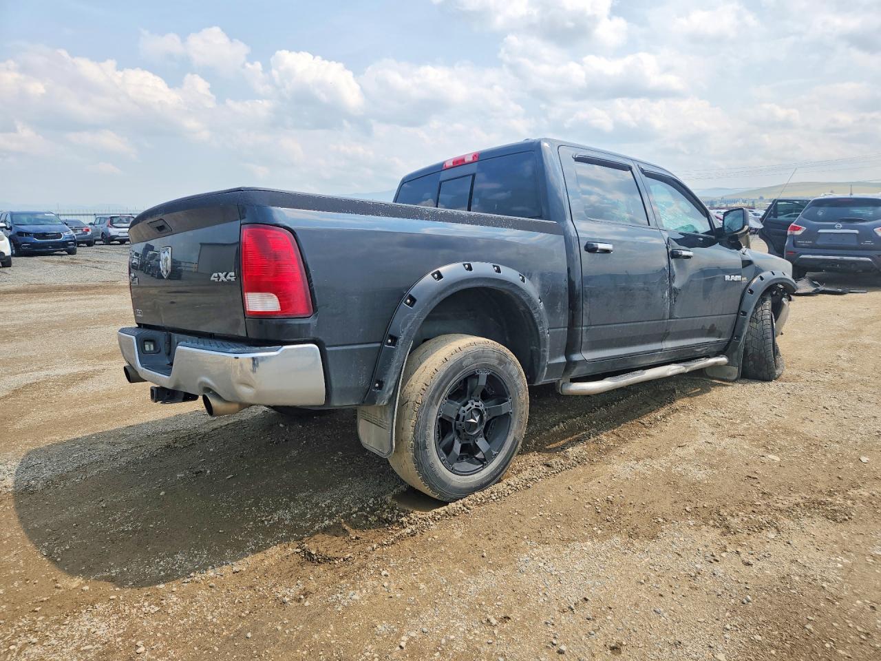 2009 Dodge Ram 1500 Black vin: 1D3HV13T39S718943
