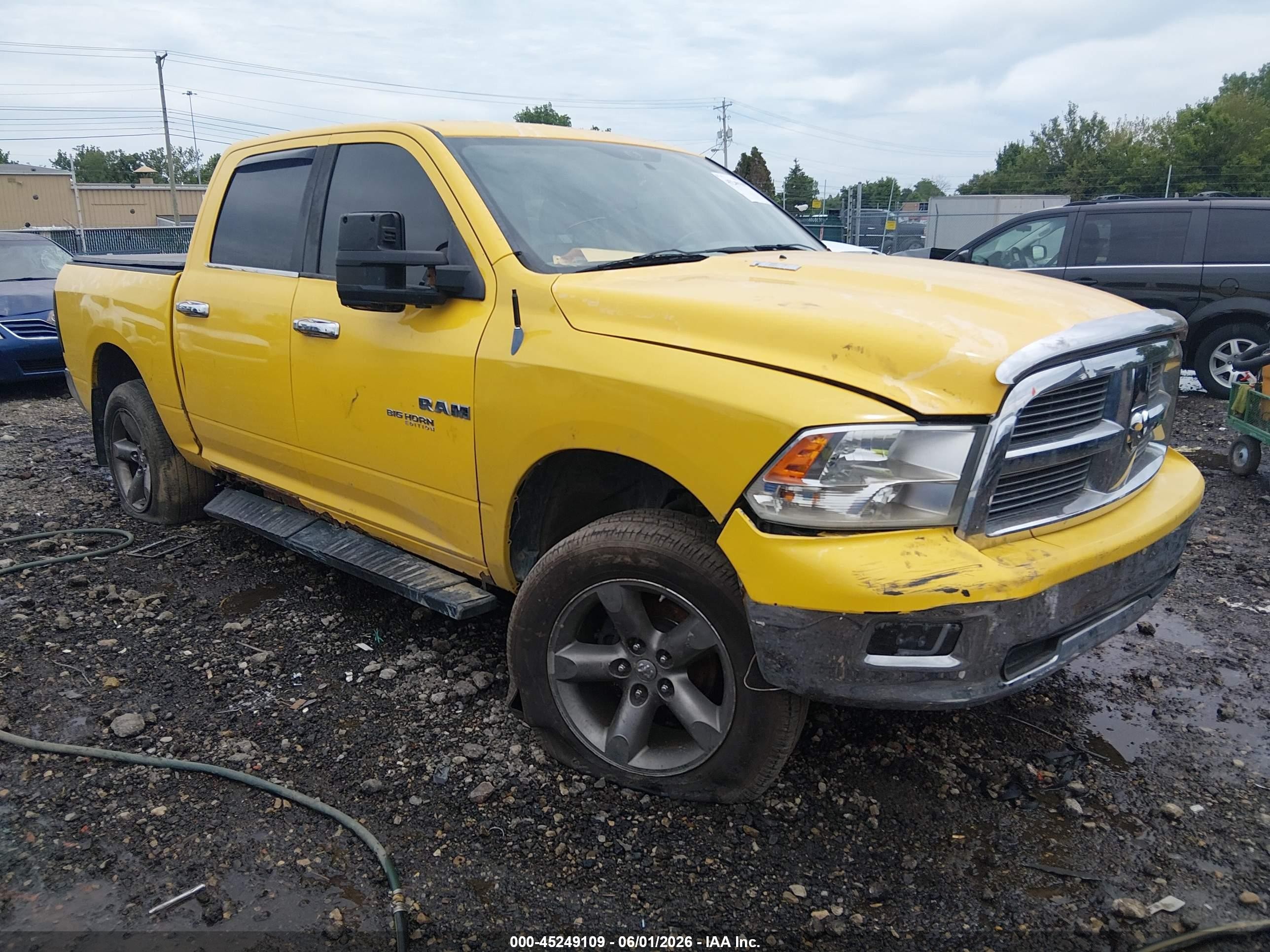2009 Dodge Ram 1500 Slt/sport/trx Yellow vin: 1D3HV13T39S740165