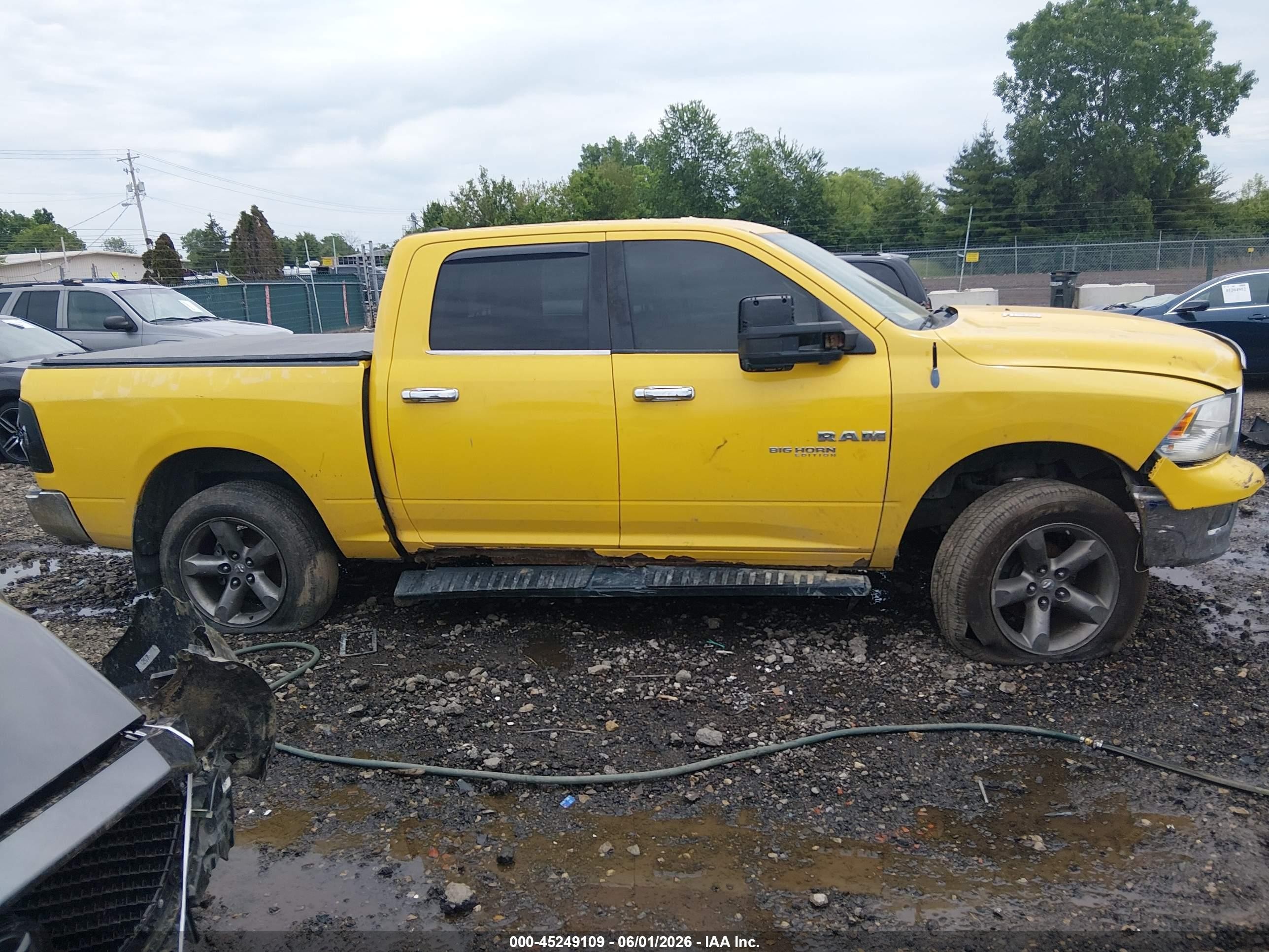 2009 Dodge Ram 1500 Slt/sport/trx Yellow vin: 1D3HV13T39S740165