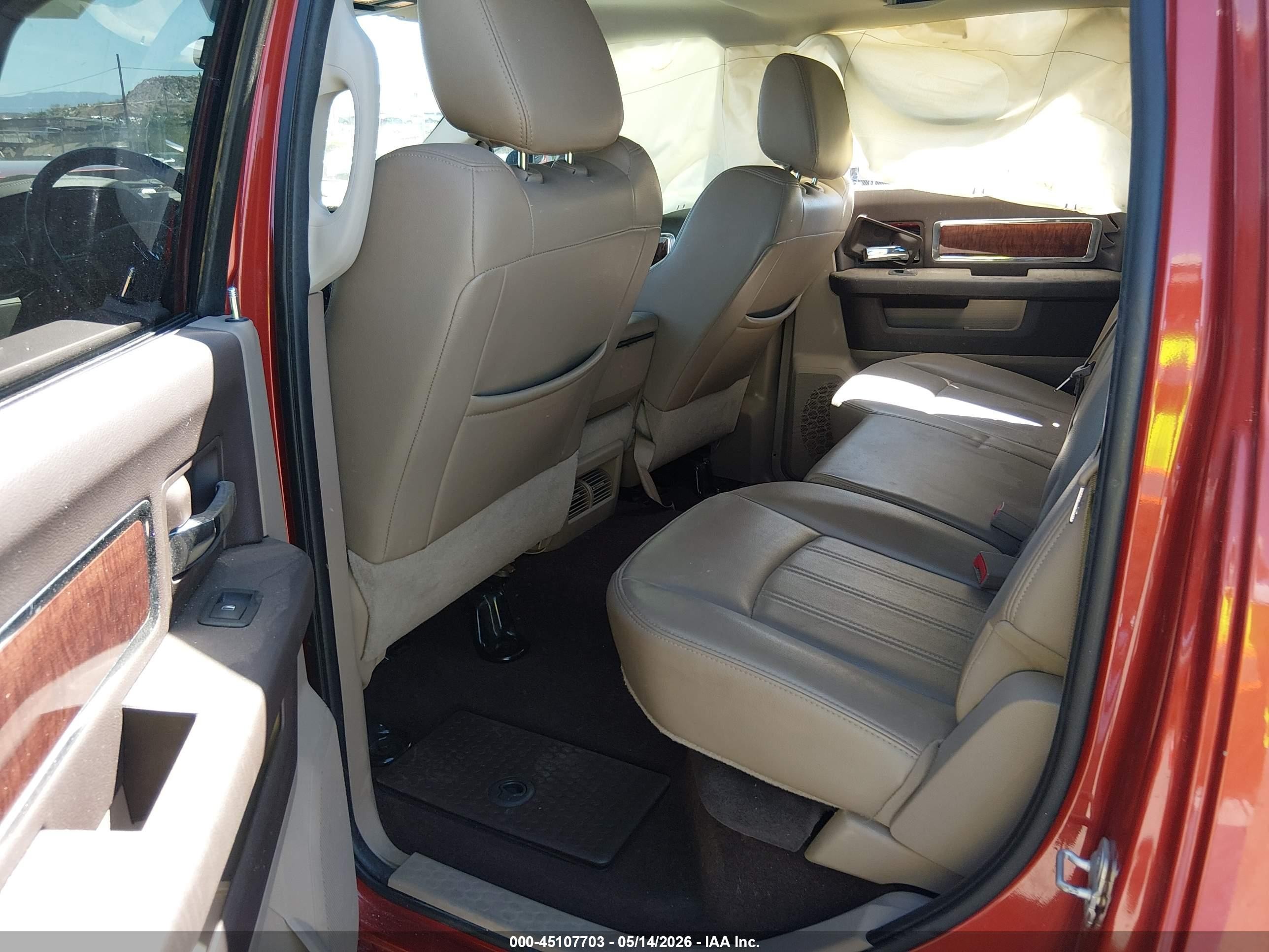 2009 Dodge Ram 1500 Laramie Orange vin: 1D3HV13T39S770041