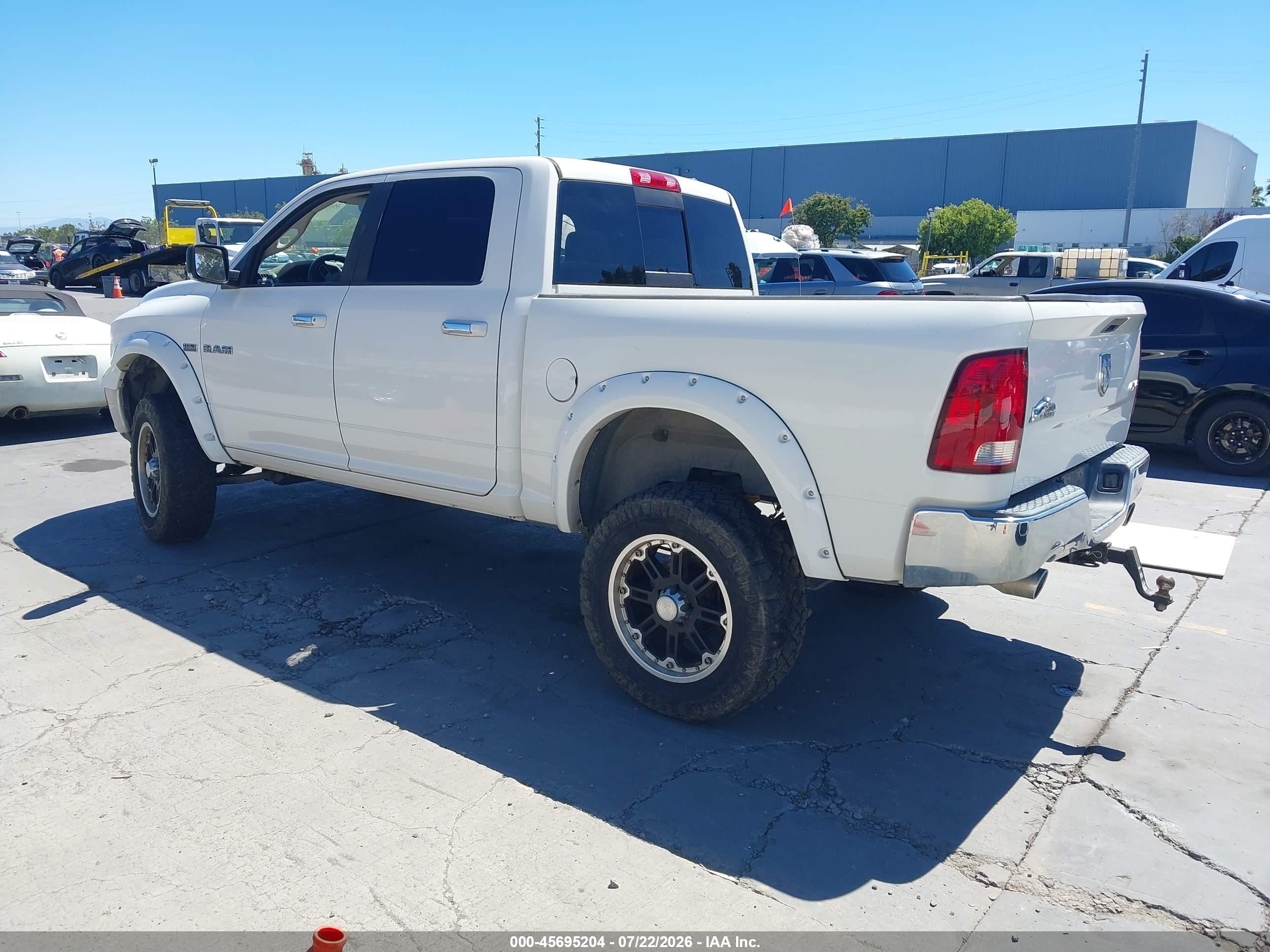 2009 Dodge Ram 1500 Slt/sport/trx White vin: 1D3HV13T49S775703