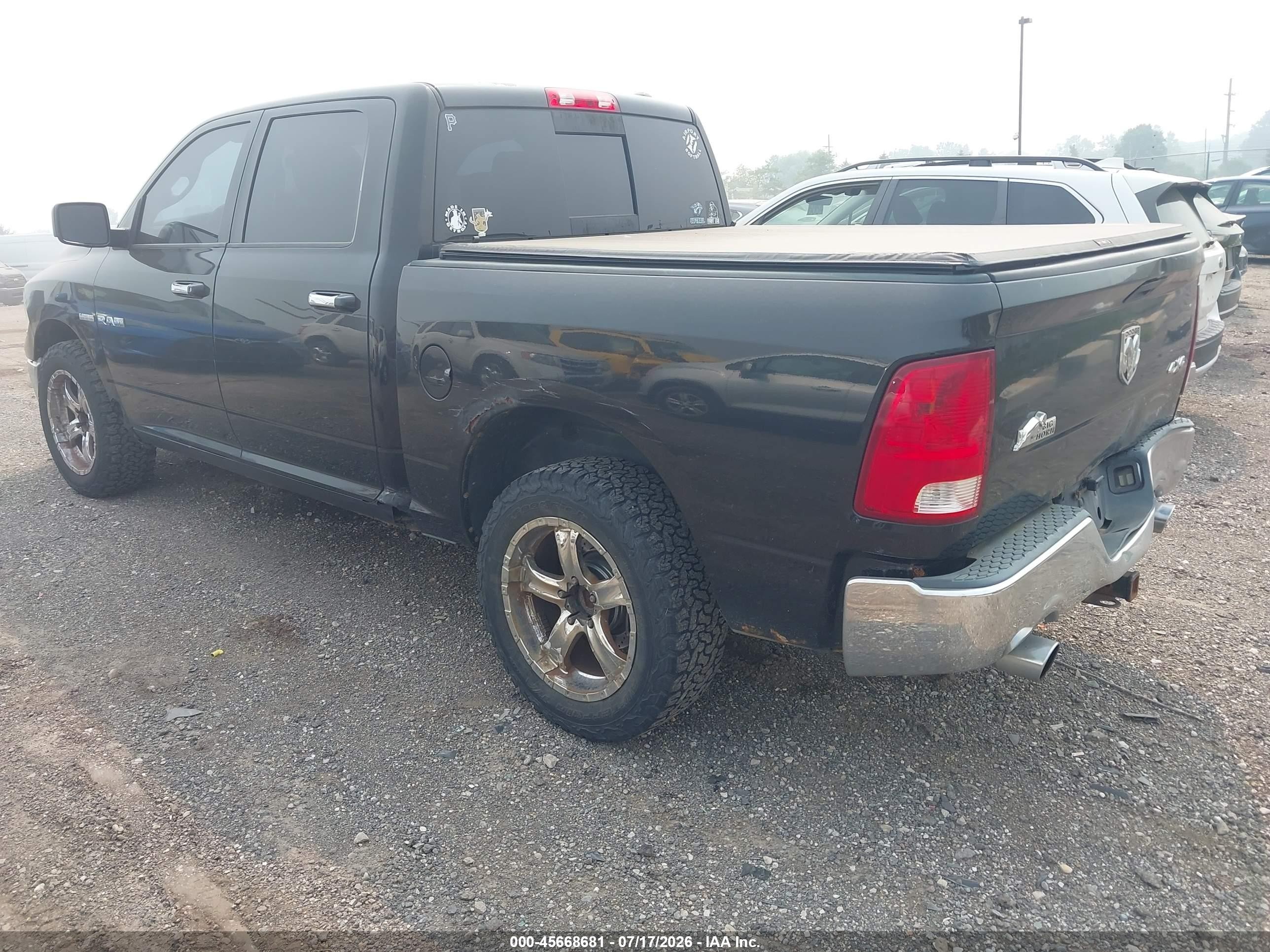 2009 Dodge Ram 1500 Slt/sport/trx Черный vin: 1D3HV13T49S805721